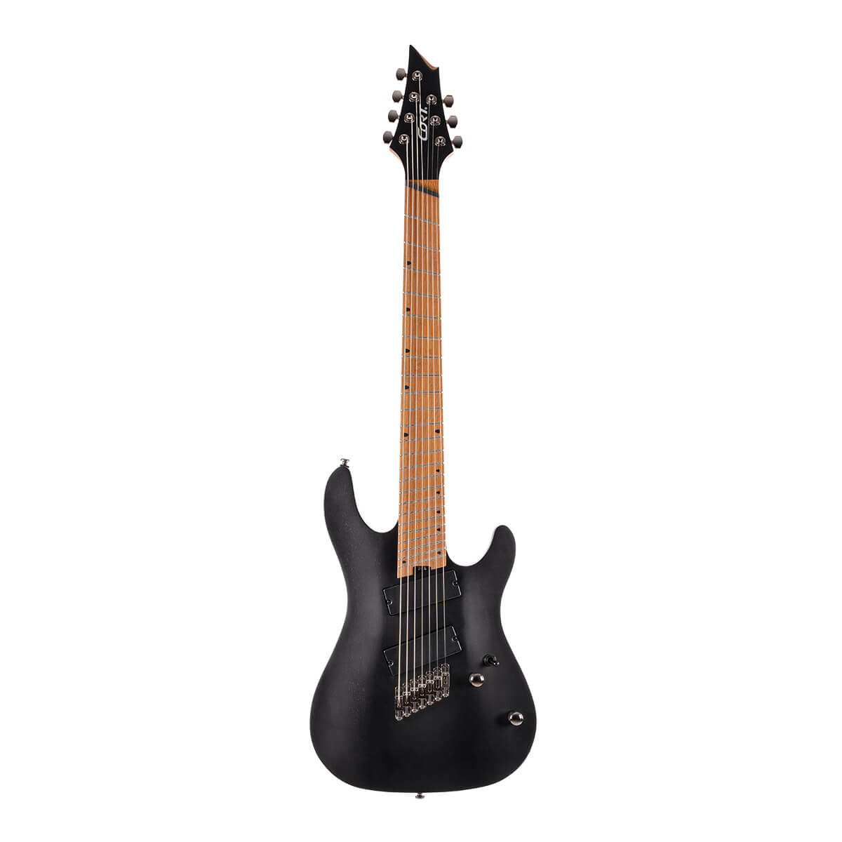 Cort KX307MS Open Pore Black Multi Scale Electric Guitar - Richards Guitars Of Stratford Upon Avon