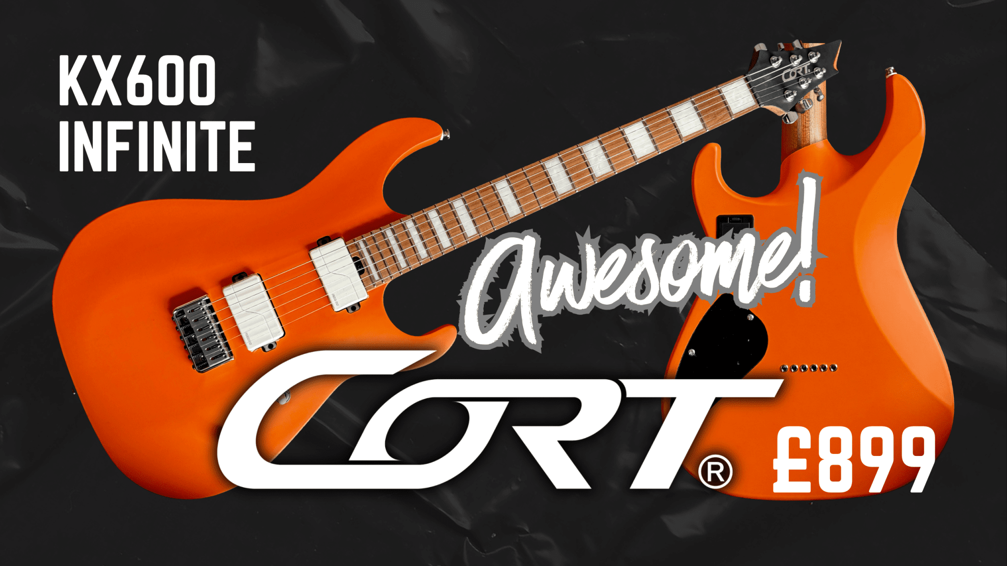 Cort KX600 Infinite Orange Crush Satin Thru Neck Electric Rock Guitar - Richards Guitars Of Stratford Upon Avon