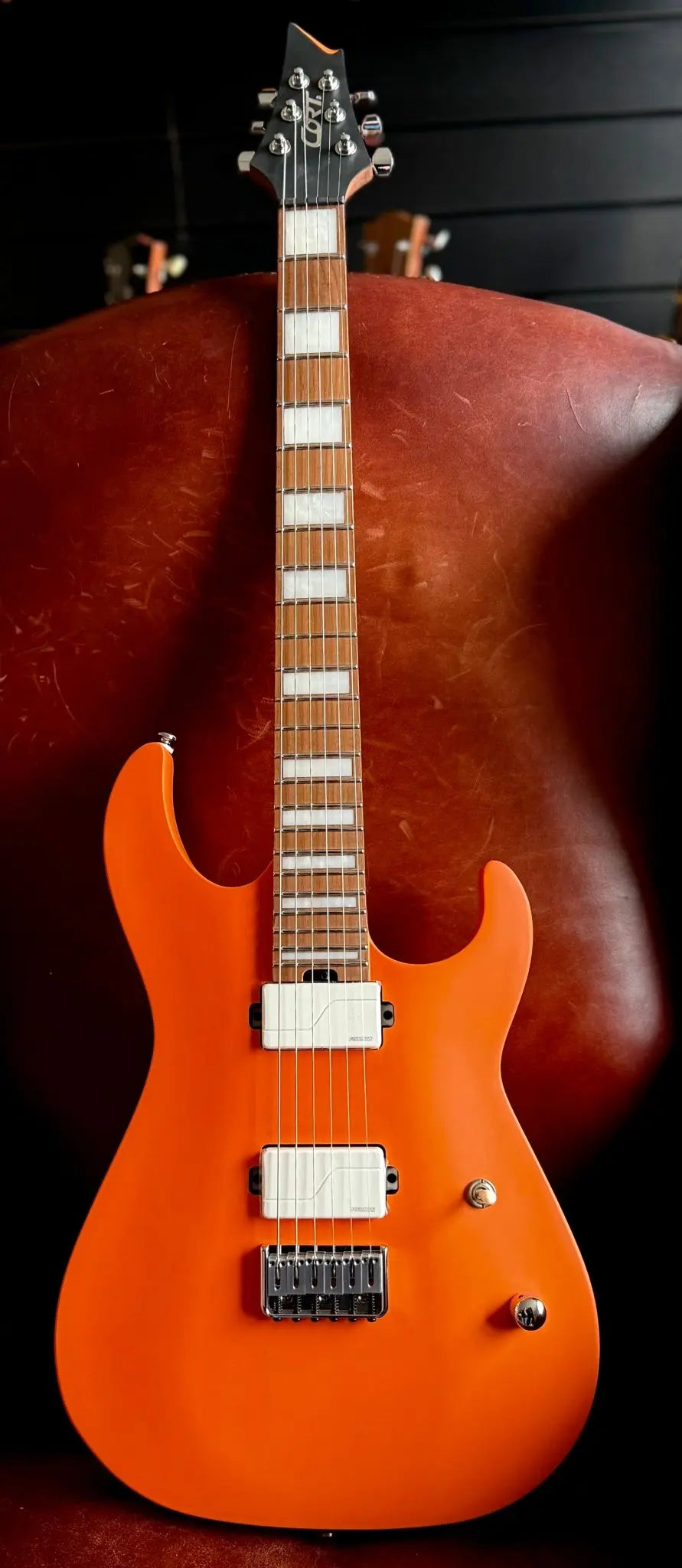 Buy Cort KX600 Infinite Orange Crush Satin Thru Neck Electric Rock Guitar