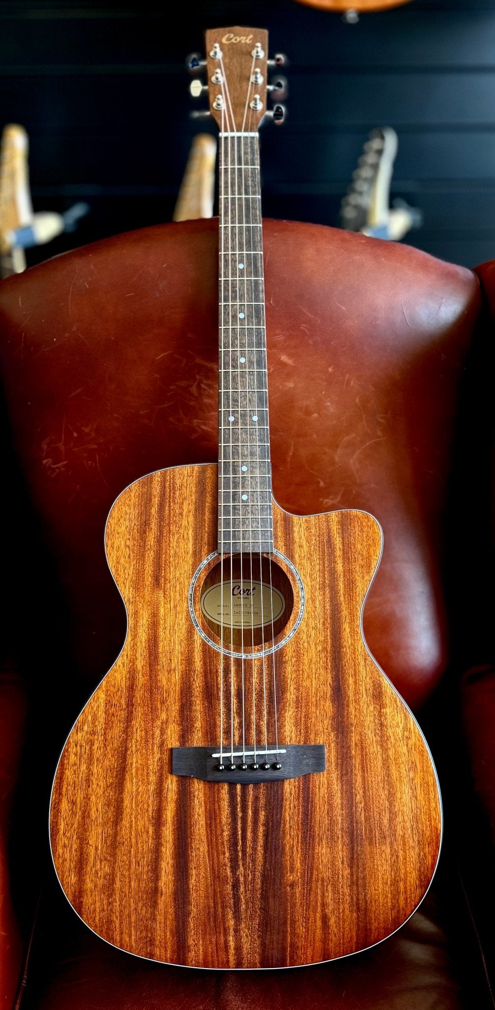 Cort L60MCE Mahogany Electro Acoustic Guitar - Richards Guitars Of Stratford Upon Avon