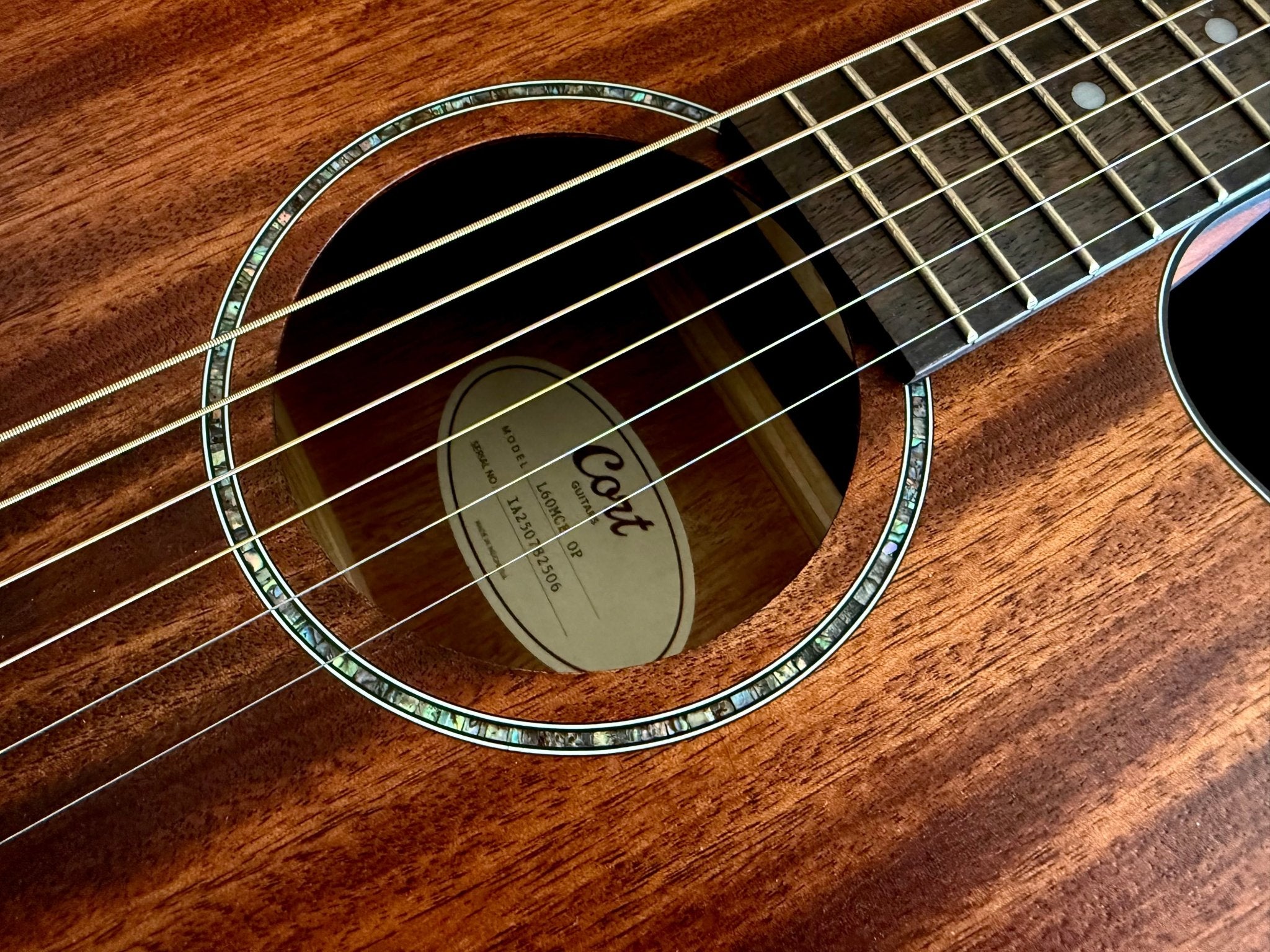 Cort L60MCE Mahogany Electro Acoustic Guitar - Richards Guitars Of Stratford Upon Avon