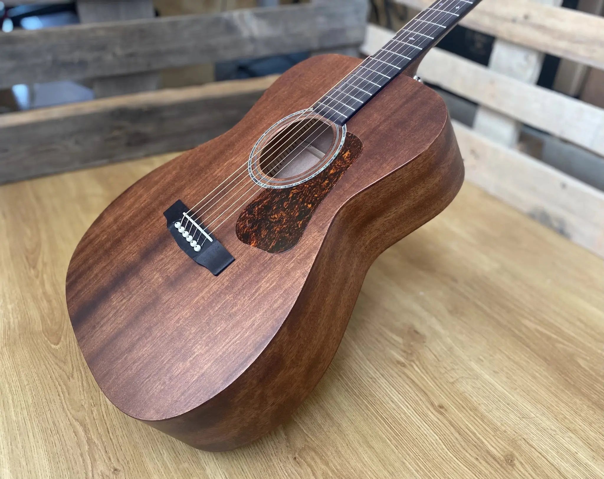 Cort Luce L450C NS Natural Satin Solid Mahogany OM - Richards Guitars Of Stratford Upon Avon