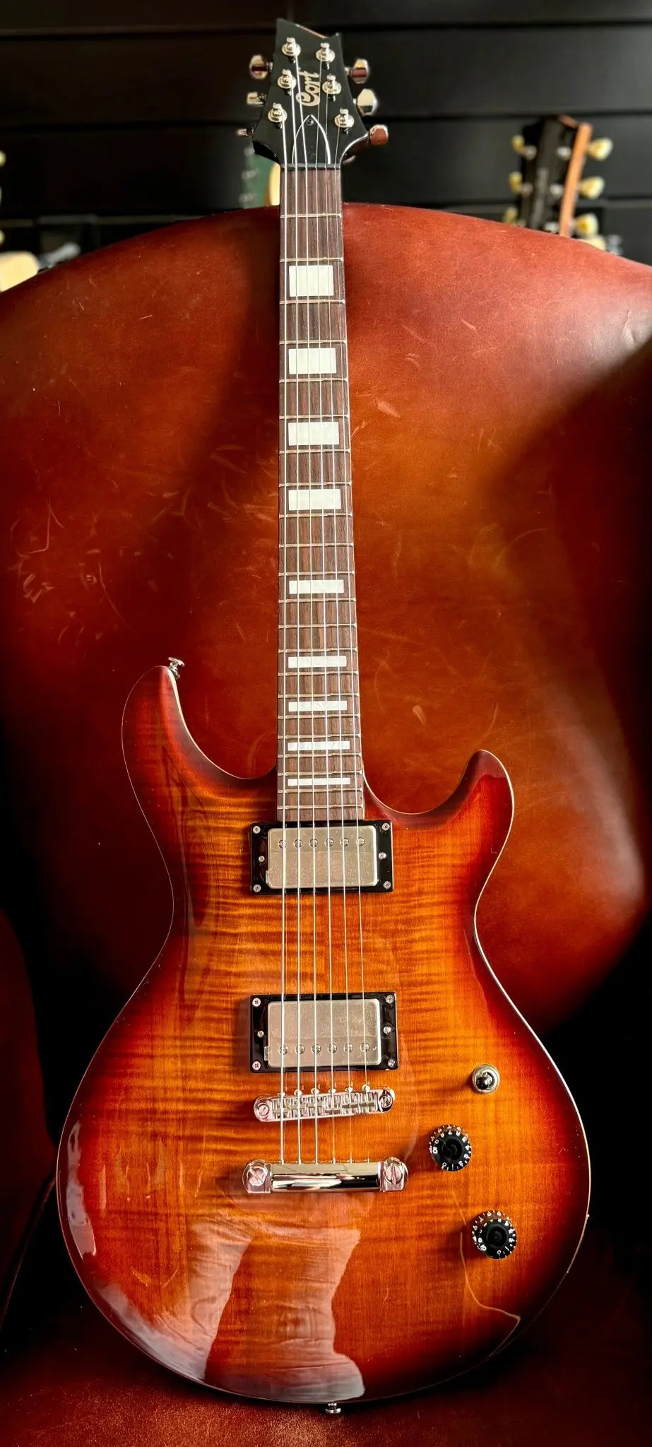Cort M600TSB Tobacco Sunburst. Awesome Set Neck Electric Guitar For PRS Lovers. Top Recommendation - Richards Guitars Of Stratford Upon Avon