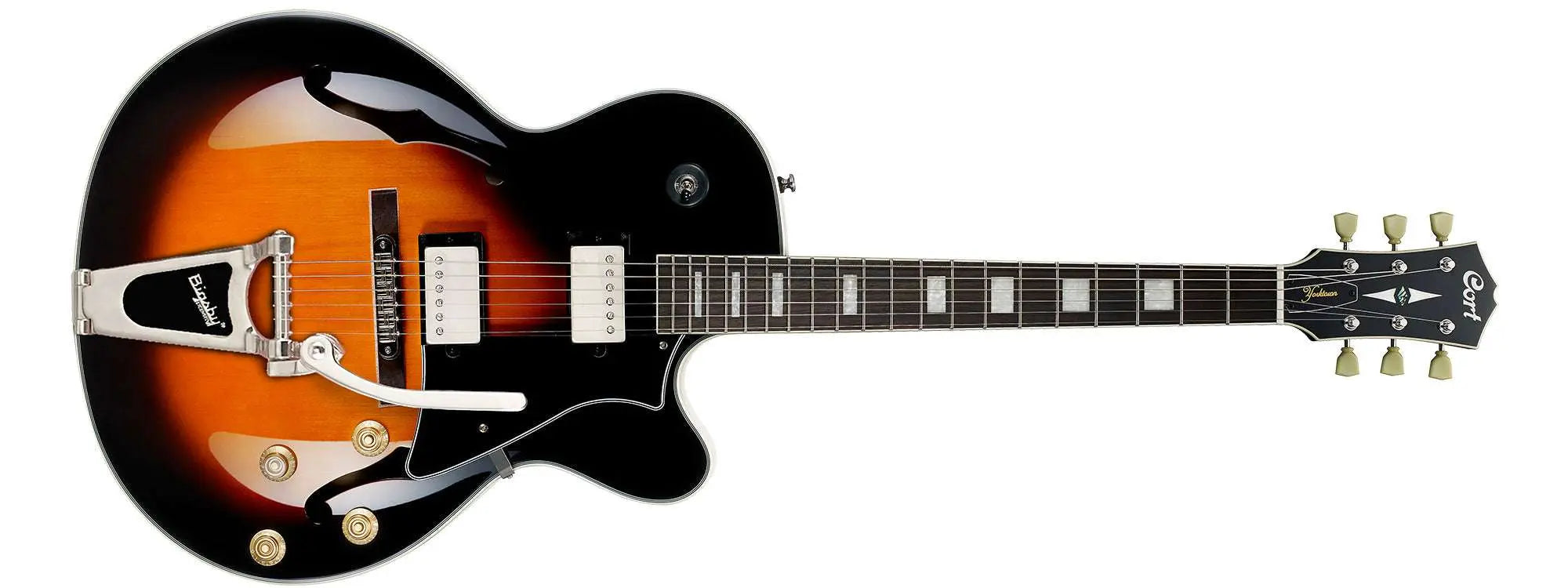 Cort Yorktown Hollowbody Bigsby w/Bag Tobacco Burst - Richards Guitars Of Stratford Upon Avon