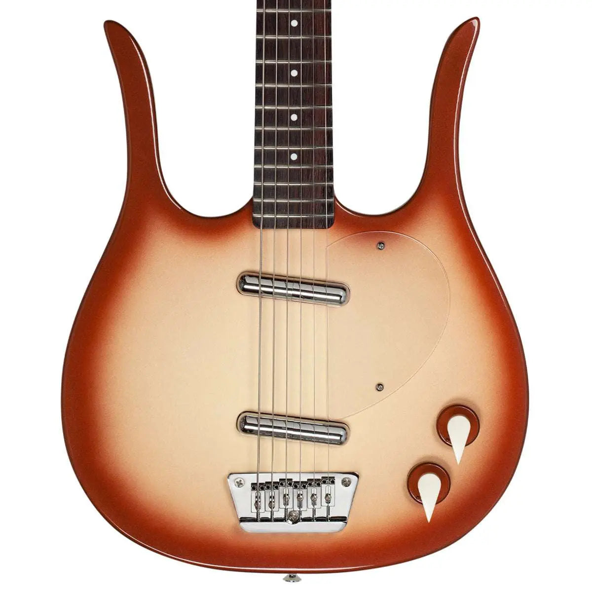 Danelectro Longhorn Baritone Electric Guitar ~ Copperburst - Richards Guitars Of Stratford Upon Avon