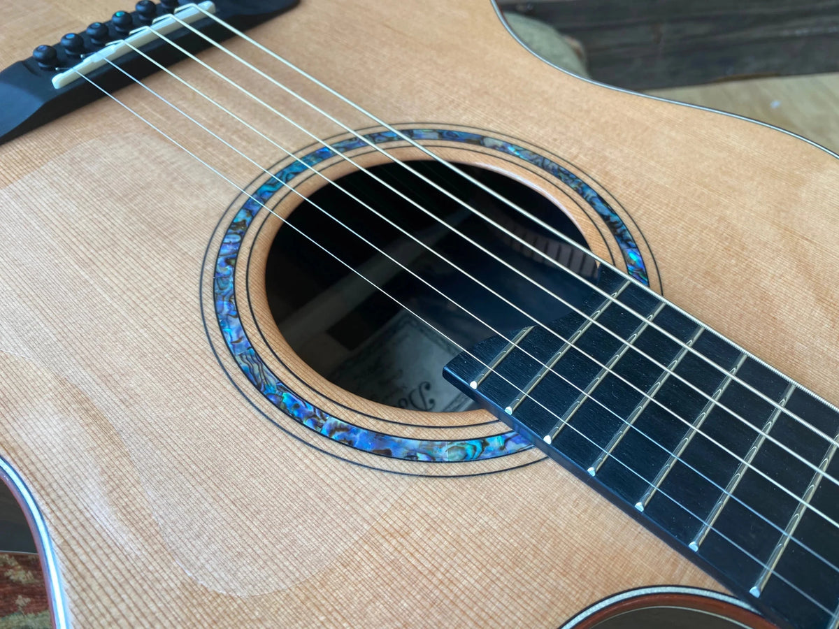 Dowina Figured Ebony GAC Deluxe Masters With Torrifed Swiss Moon Spruce Top - Richards Guitars Of Stratford Upon Avon