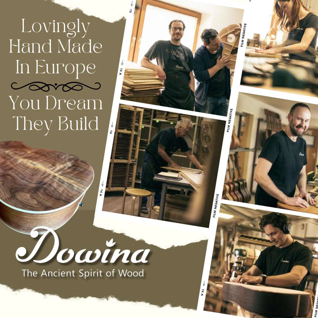 Dowina Figured Ebony GAC Deluxe Masters With Torrifed Swiss Moon Spruce Top - Richards Guitars Of Stratford Upon Avon