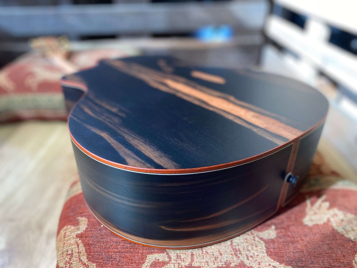 Dowina Figured Ebony GAC Deluxe Masters With Torrifed Swiss Moon Spruce Top - Richards Guitars Of Stratford Upon Avon