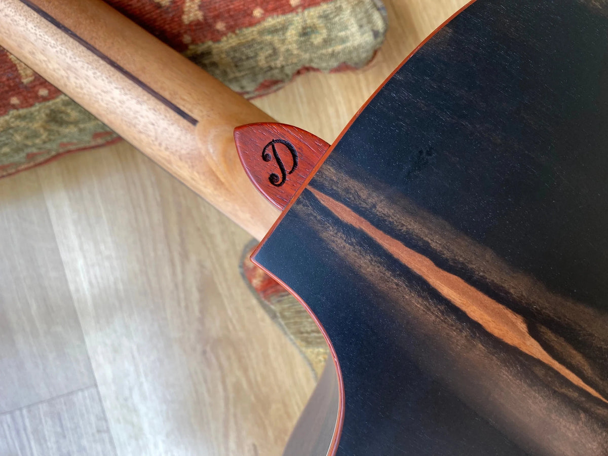 Dowina Figured Ebony GAC Deluxe Masters With Torrifed Swiss Moon Spruce Top - Richards Guitars Of Stratford Upon Avon