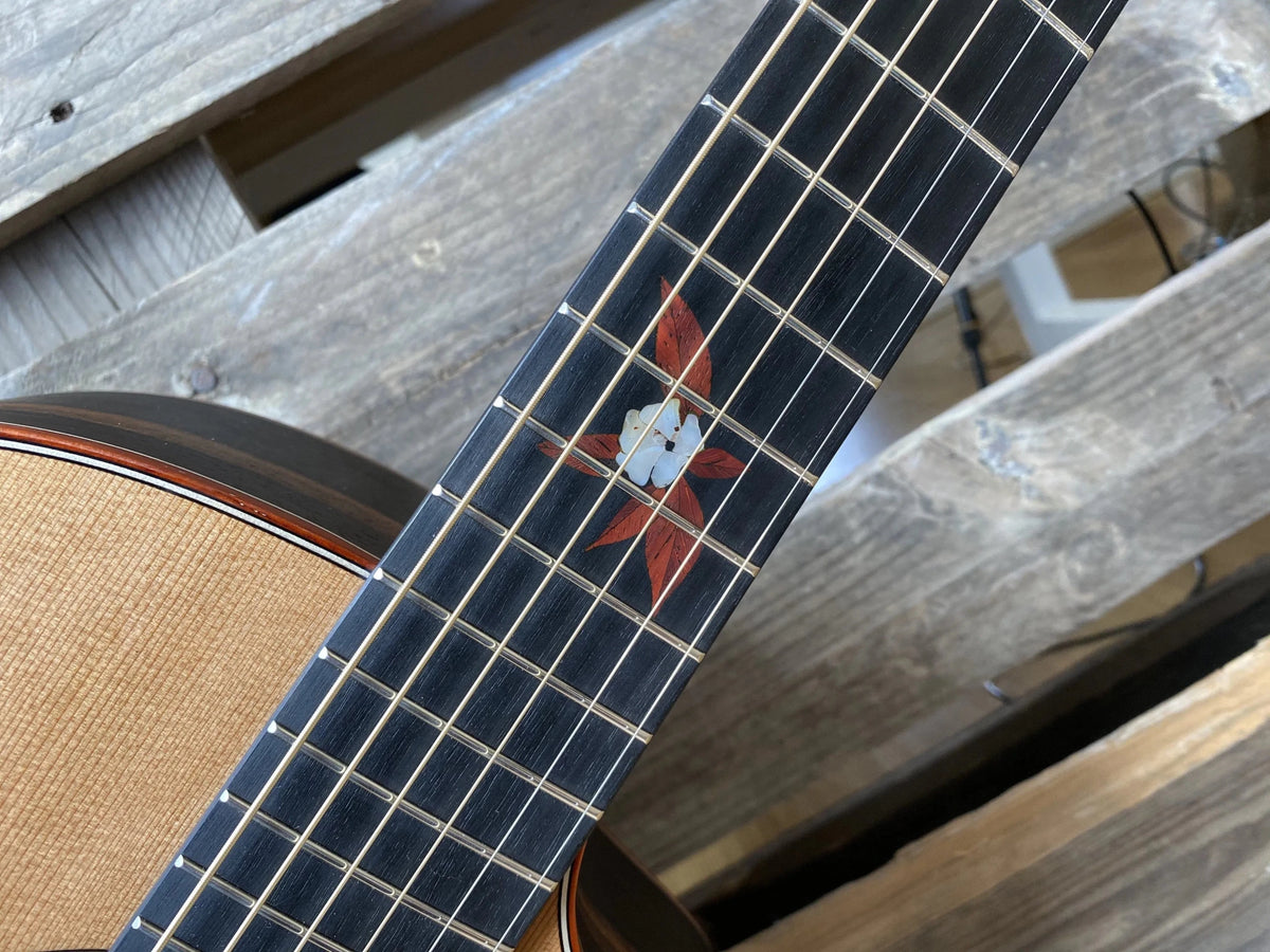 Dowina Figured Ebony GAC Deluxe Masters With Torrifed Swiss Moon Spruce Top - Richards Guitars Of Stratford Upon Avon