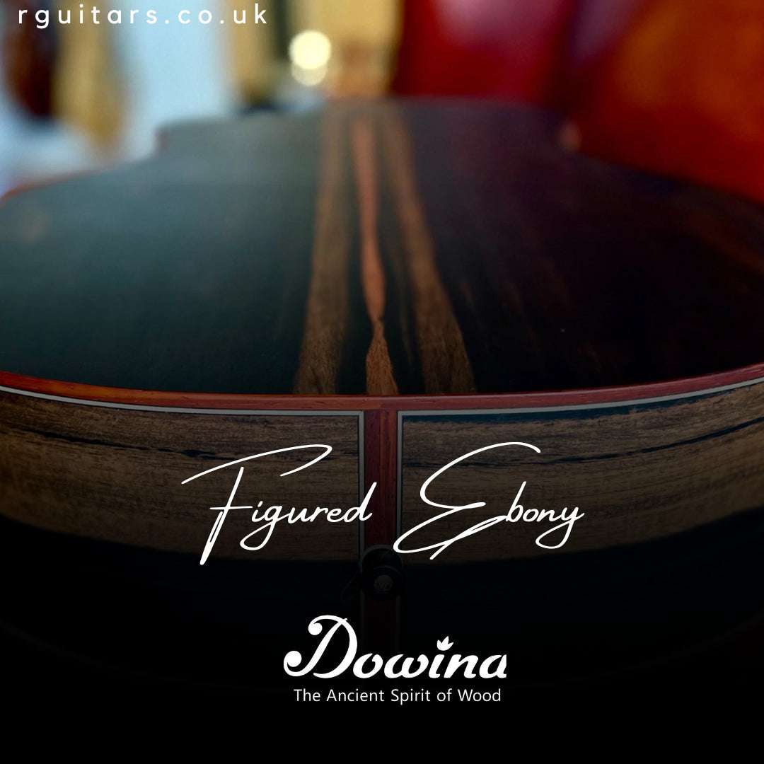 Dowina Figured Ebony GAC Deluxe Masters With Torrifed Swiss Moon Spruce Top - Richards Guitars Of Stratford Upon Avon