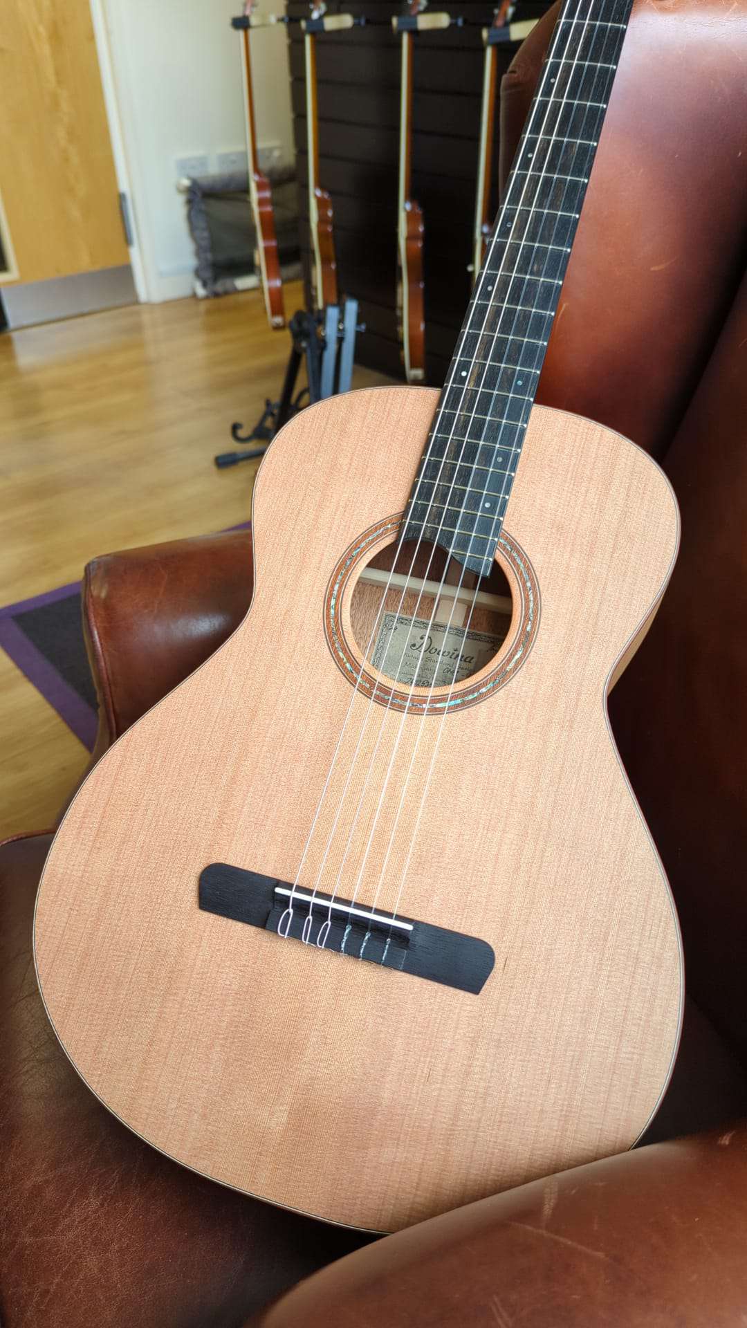Dowina Mahogany OMG - H Cedar. OM Body Nylon Hybrid Acoustic Guitar - Richards Guitars Of Stratford Upon Avon