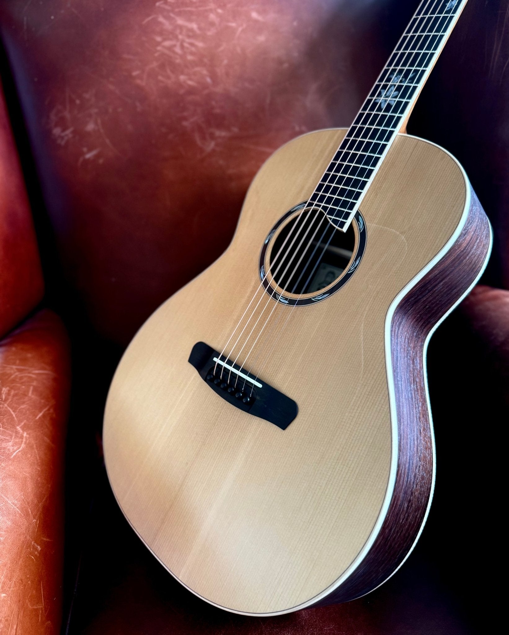 Dowina Rosewood OMG Exquisite Custom w' Flame Maple Bindings & Japanese Cherry Inlays - Richards Guitars Of Stratford Upon Avon