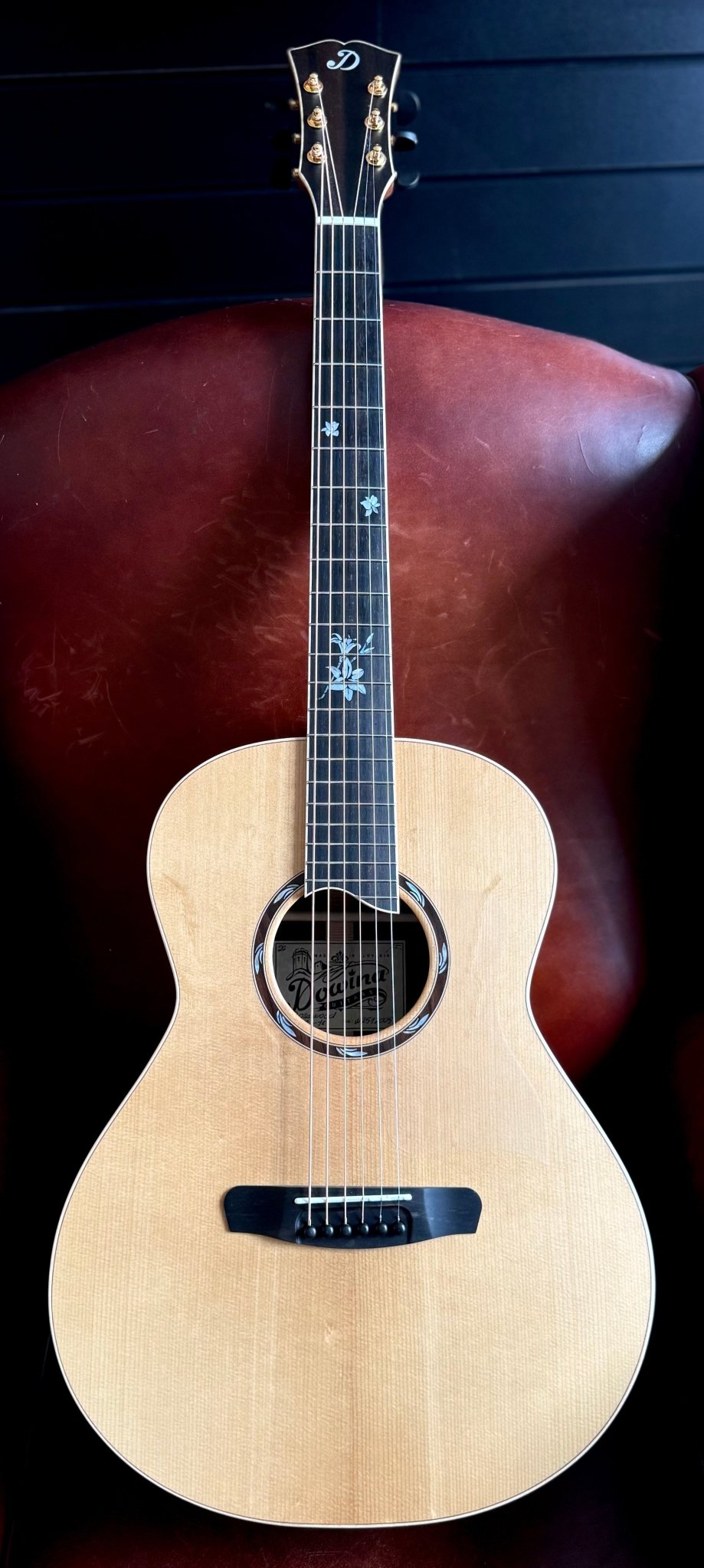 Dowina Rosewood OMG Exquisite Custom w' Flame Maple Bindings & Japanese Cherry Inlays - Richards Guitars Of Stratford Upon Avon