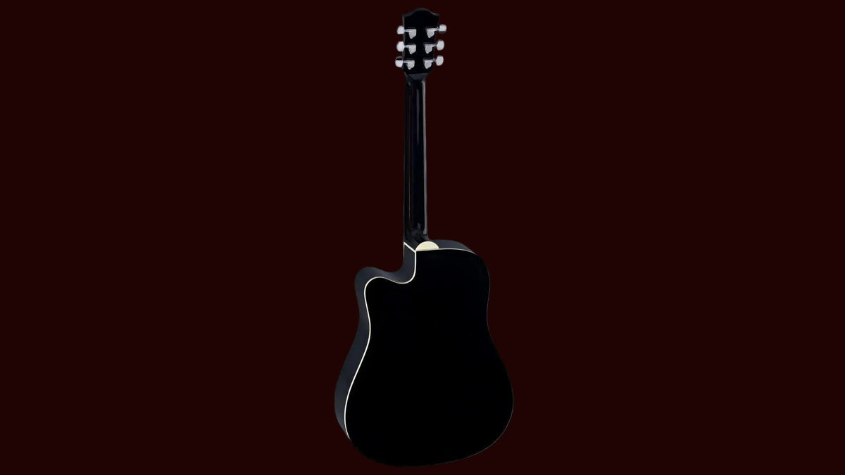 Duke D-MC-Cut-Black Acoustic Guitar (Inc Gigbag) - Richards Guitars Of Stratford Upon Avon