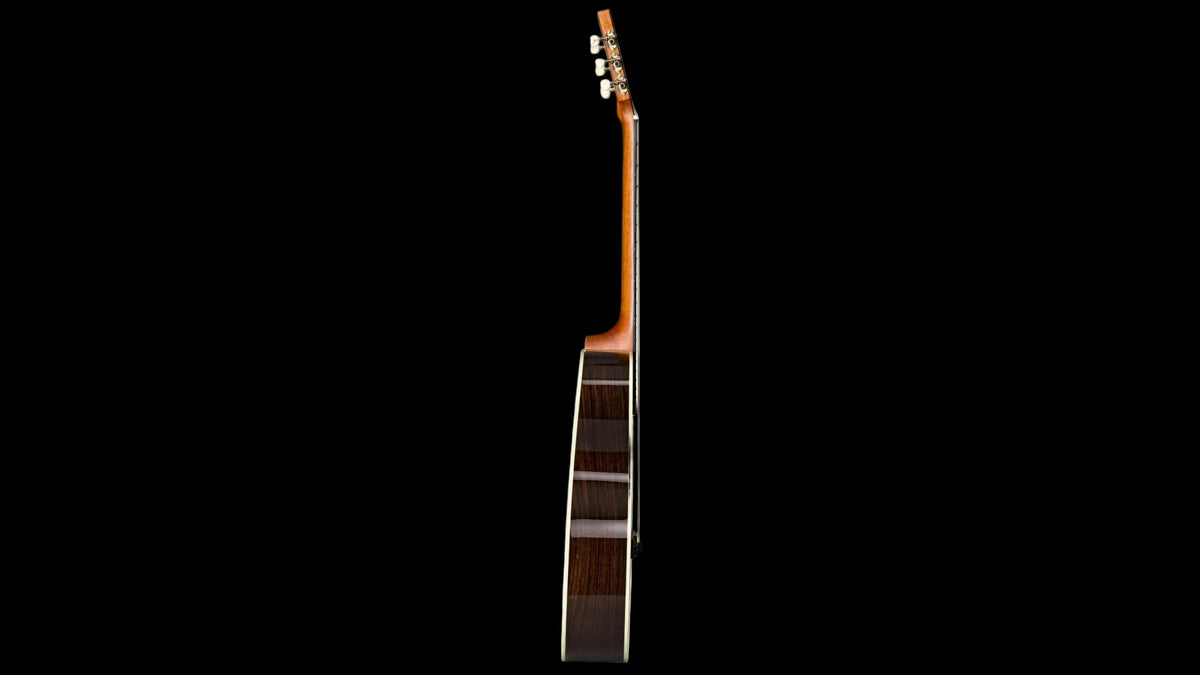 Duke OM-PF-Solid Acoustic Guitar (Inc Deluxe Gigbag) - Richards Guitars Of Stratford Upon Avon