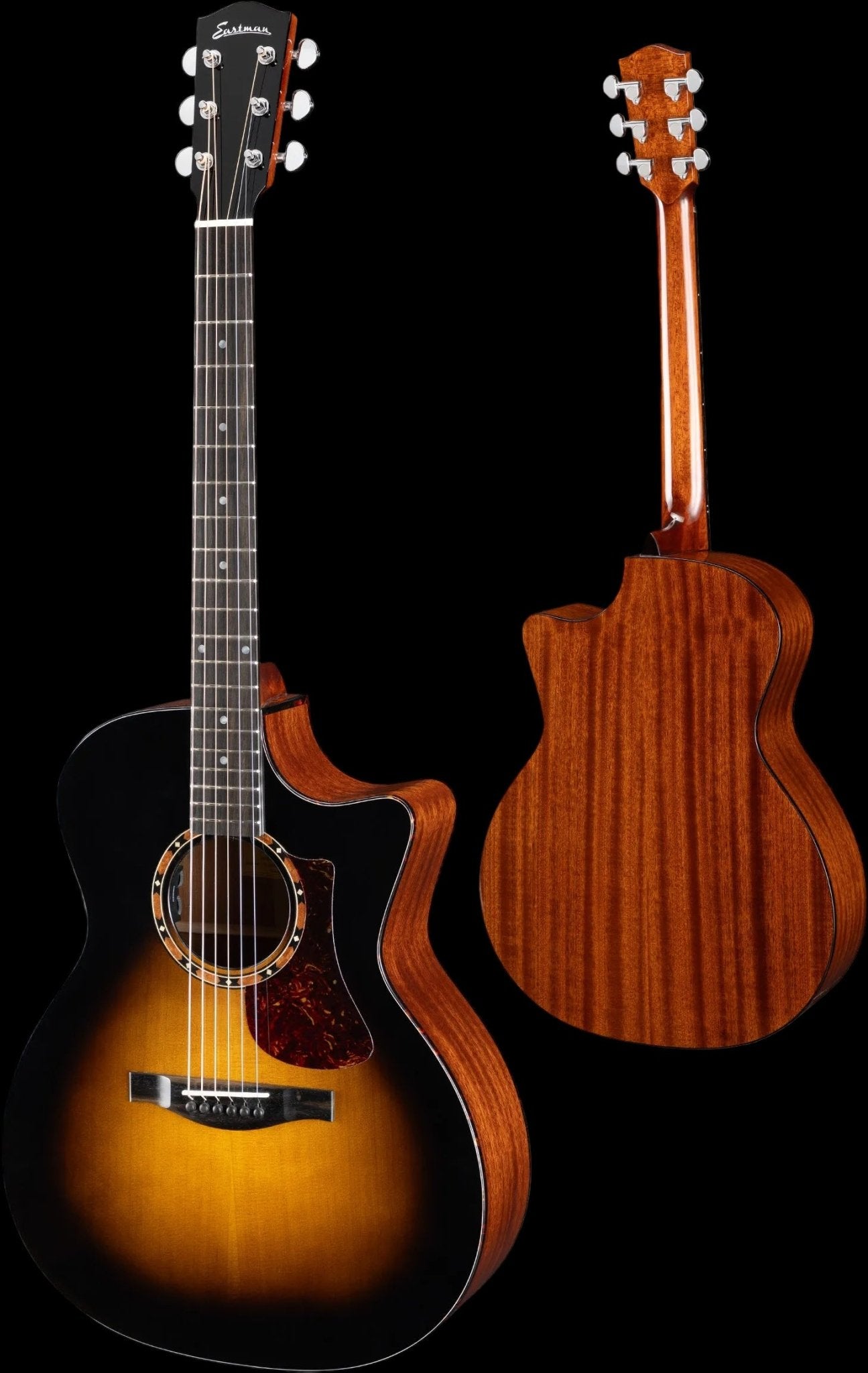 Eastman AC122 - 2CE - DLX - SB Sunburst Electro Acoustic Guitar (Price inc. Custom Pro Setup Package) - Richards Guitars Of Stratford Upon Avon