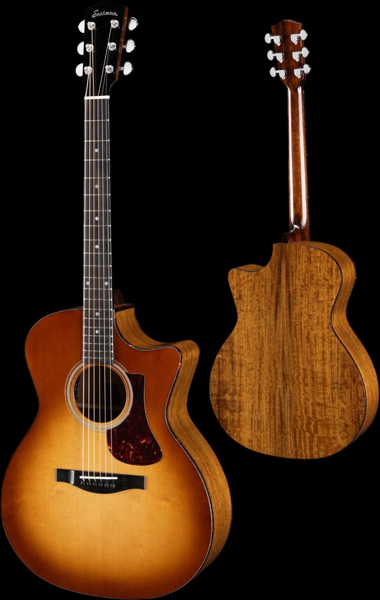 Eastman AC222CE - DLX - GB Goldburst Electro Acoustic Guitar (Price inc. Custom Pro Setup Package) - Richards Guitars Of Stratford Upon Avon