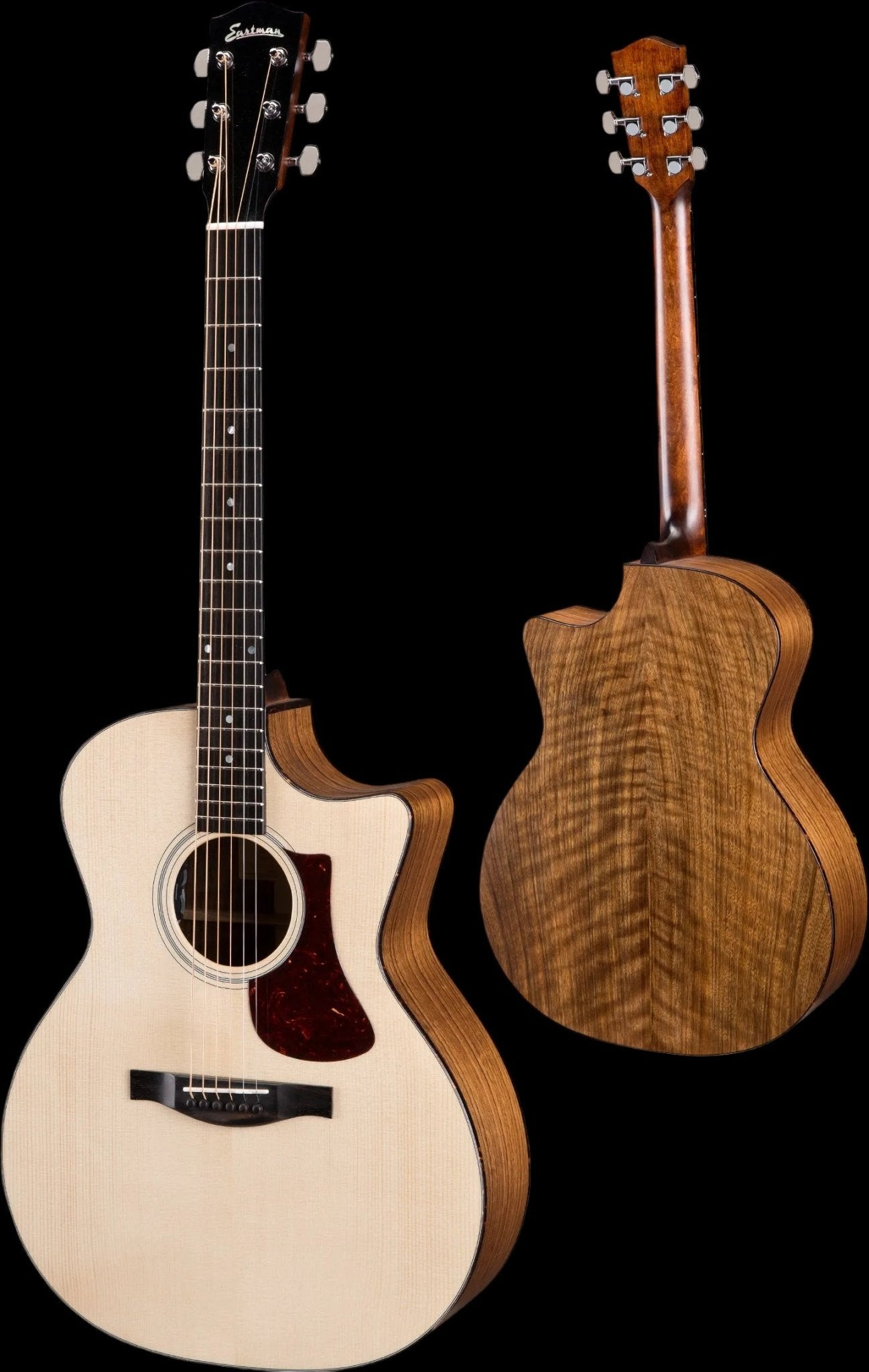 Eastman AC222LCE Left Handed Natural Electro Acoustic Guitar (Price inc. Custom Pro Setup Package) - Richards Guitars Of Stratford Upon Avon