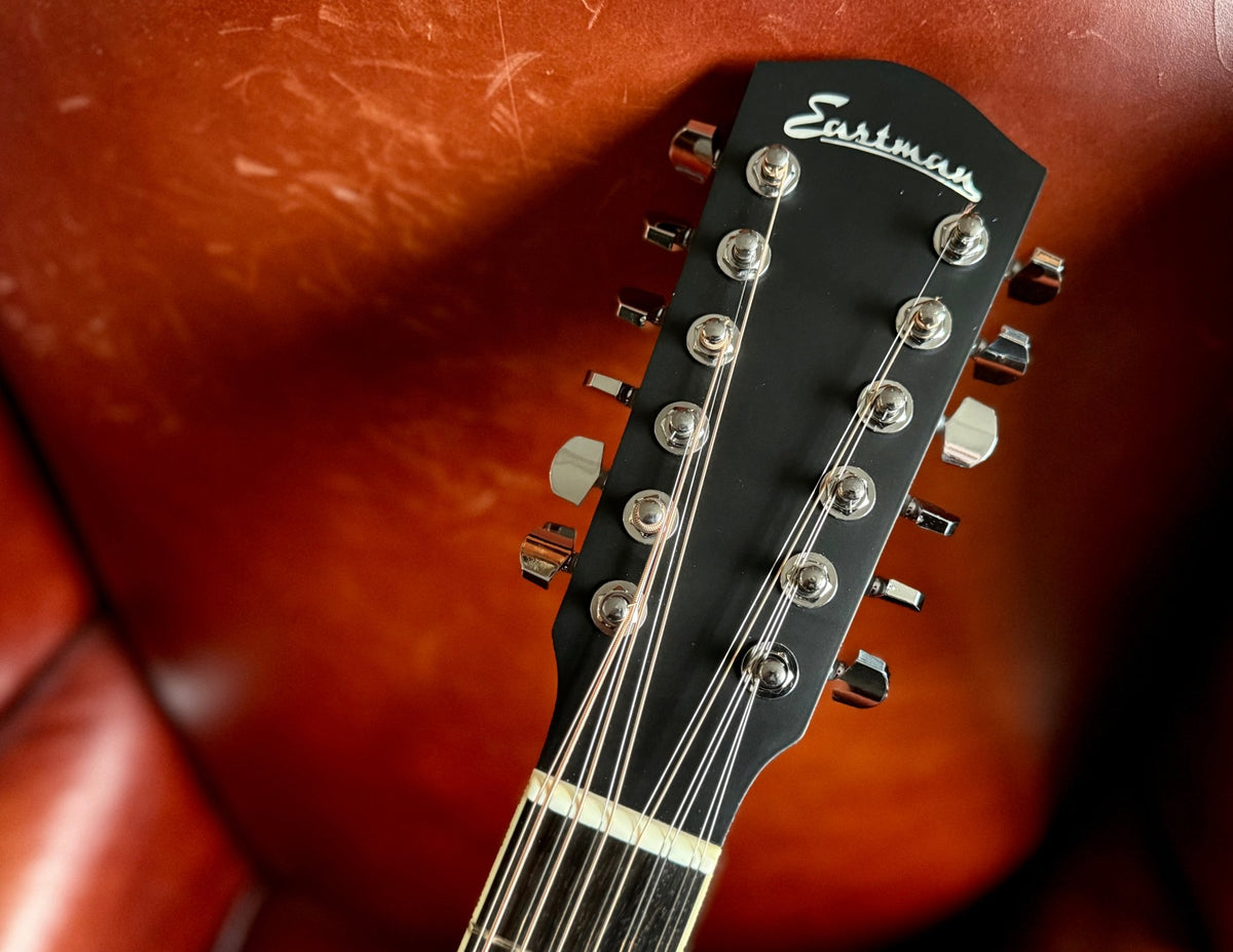 Eastman AC330E-12-SB Jumbo Sunburst Electro Acoustic Guitar - Richards Guitars Of Stratford Upon Avon