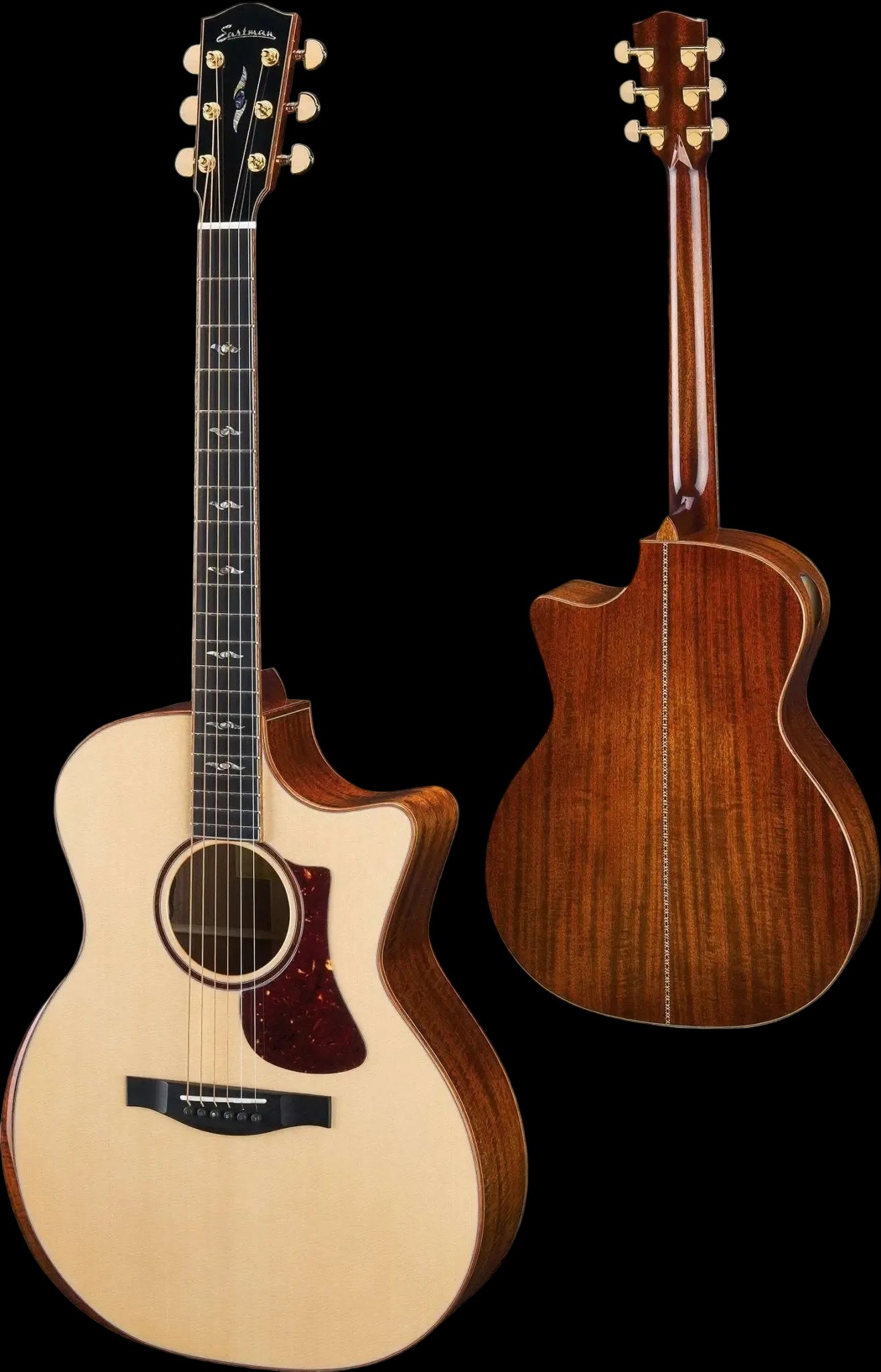 Eastman AC522CE Natural Grand Auditorium w/ cutaway (Price inc. Custom Pro Setup Package) - Richards Guitars Of Stratford Upon Avon