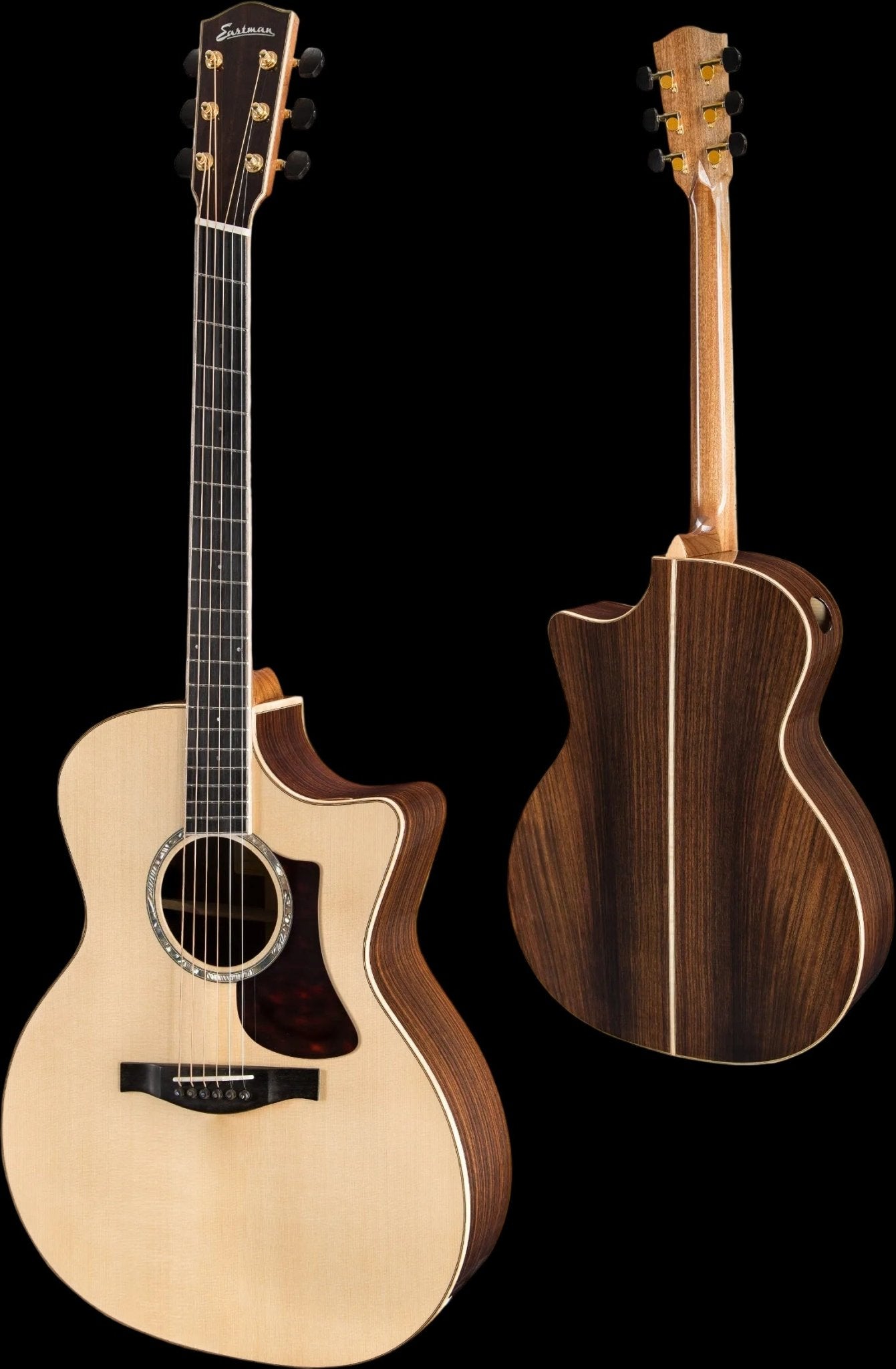 Eastman AC822CE - FF Natural Electric Acoustic Guitar (Price inc. Custom Pro Setup Package) - Richards Guitars Of Stratford Upon Avon