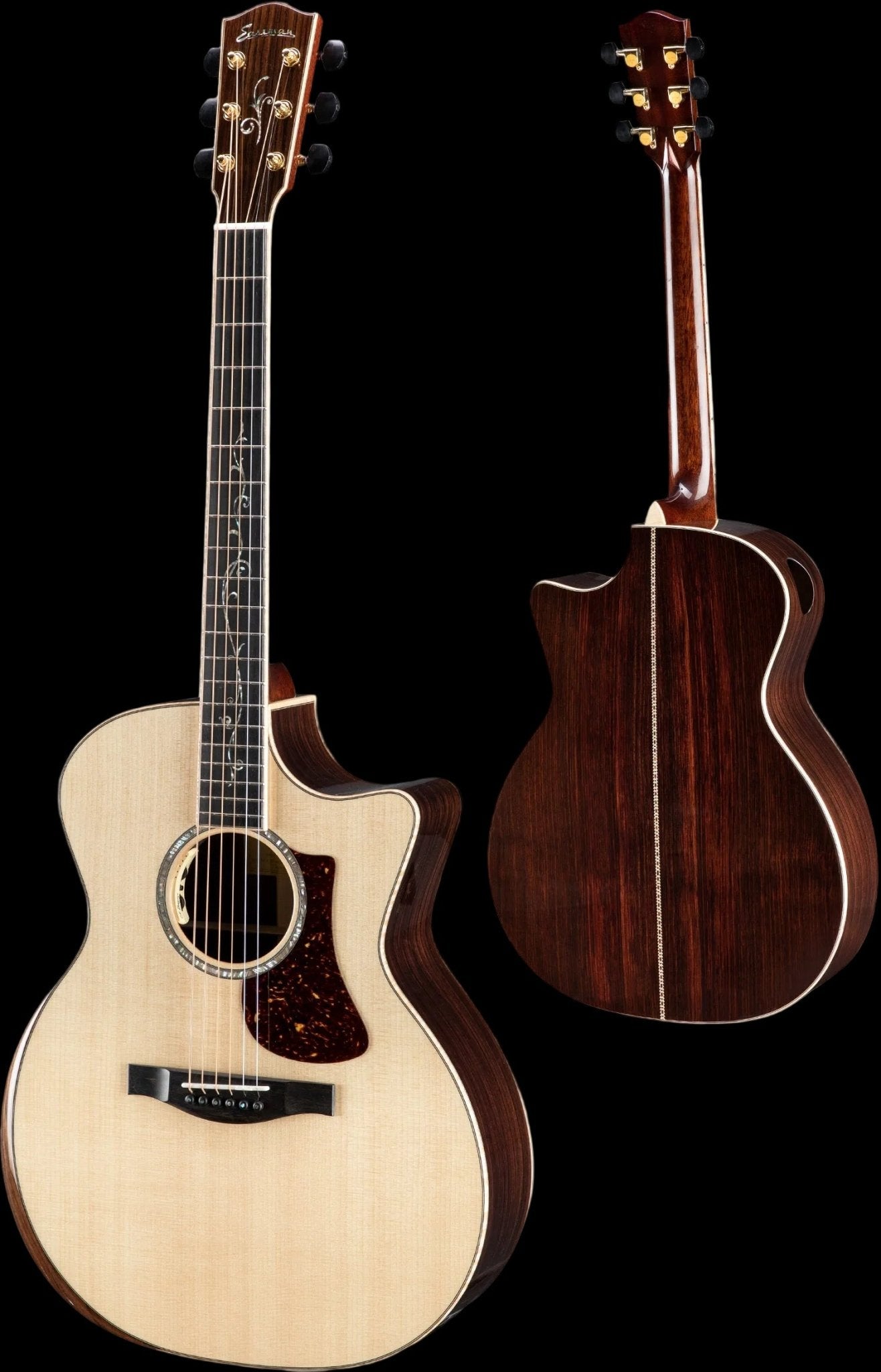 Eastman AC822CE Natural Electro Acoustic Guitar (Price inc. Custom Pro Setup Package) - Richards Guitars Of Stratford Upon Avon
