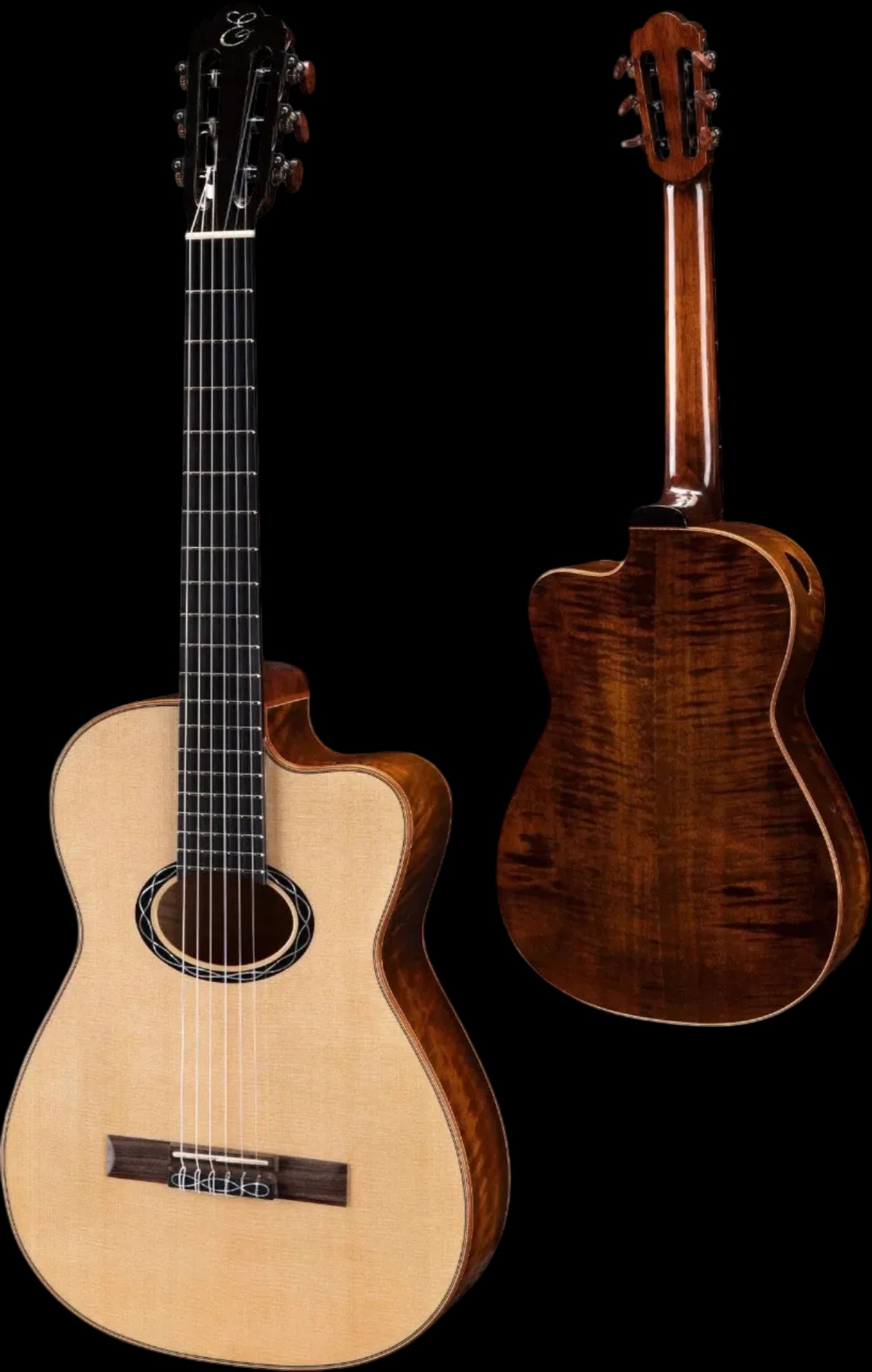 Eastman Cabaret 49mm Nut Nylon Electro Hybrid (Price inc. Custom Pro Setup Package) - Richards Guitars Of Stratford Upon Avon