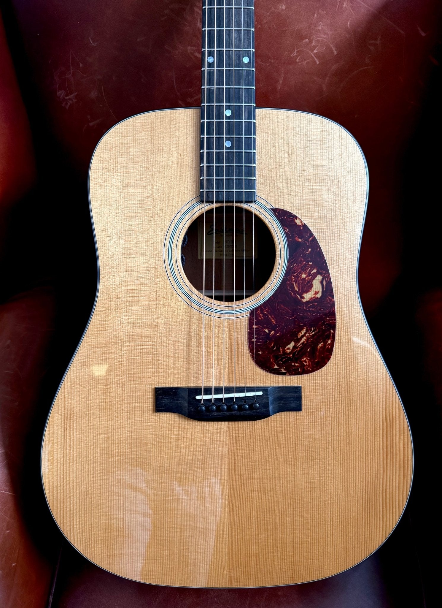Eastman E1D-DLX Natural Acoustic Guitar (Price inc. Custom Pro Setup Package) - Richards Guitars Of Stratford Upon Avon
