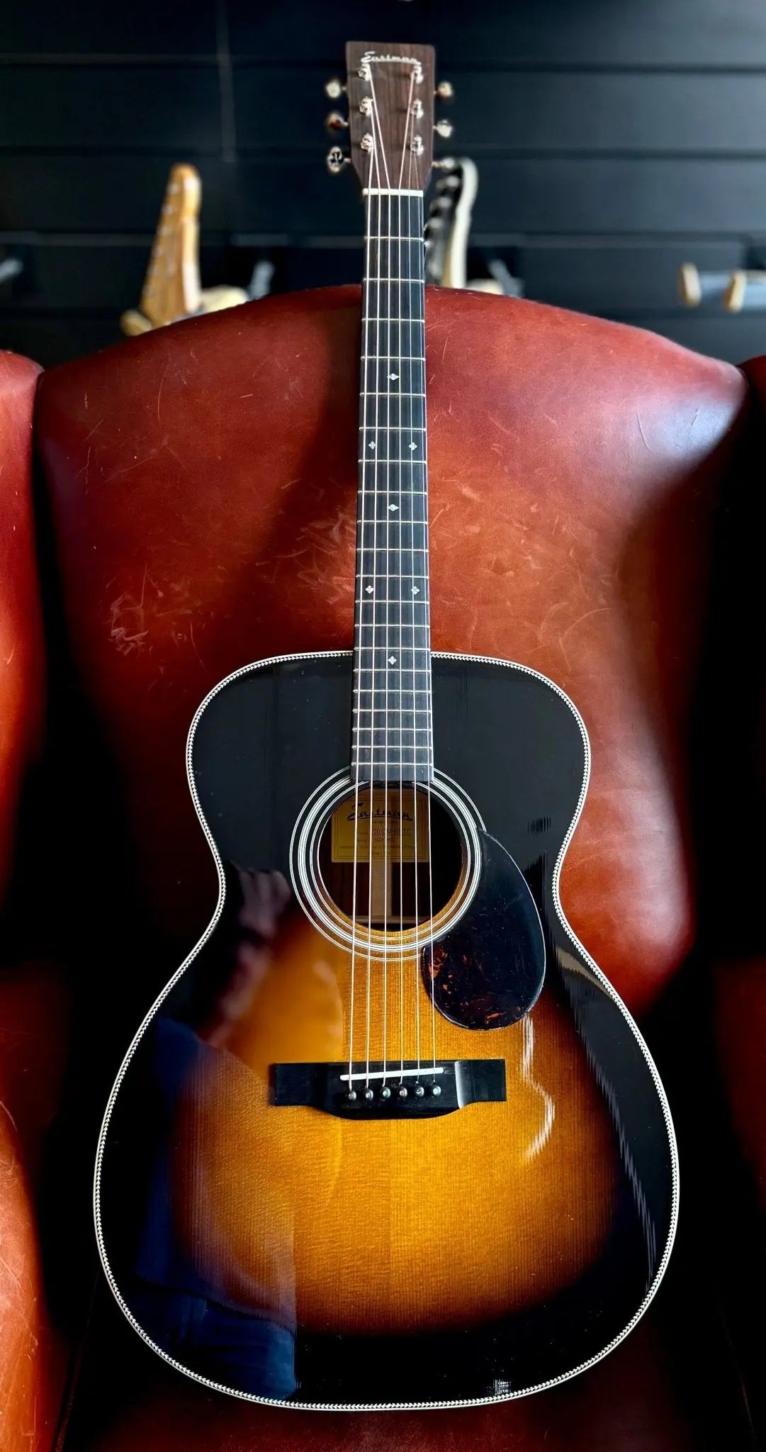Buy Eastman E20OM-TC-SB Sunburst Acoustic Guitar (Price inc. Custom Pro Setup Package)