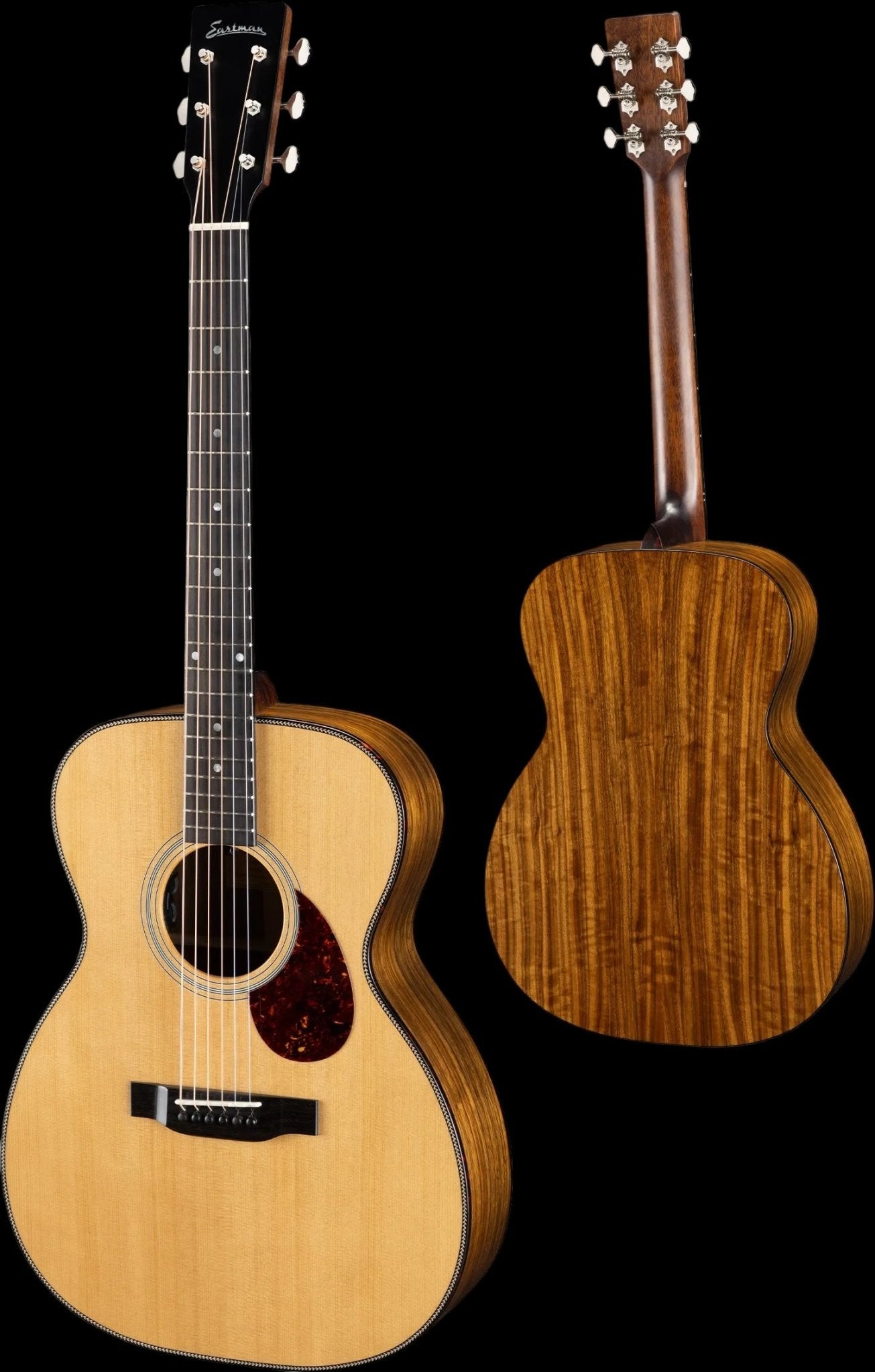 Eastman E3OM-DLX Natural Electro Acoustic Guitar (Price inc. Custom Pro Setup Package) - Richards Guitars Of Stratford Upon Avon
