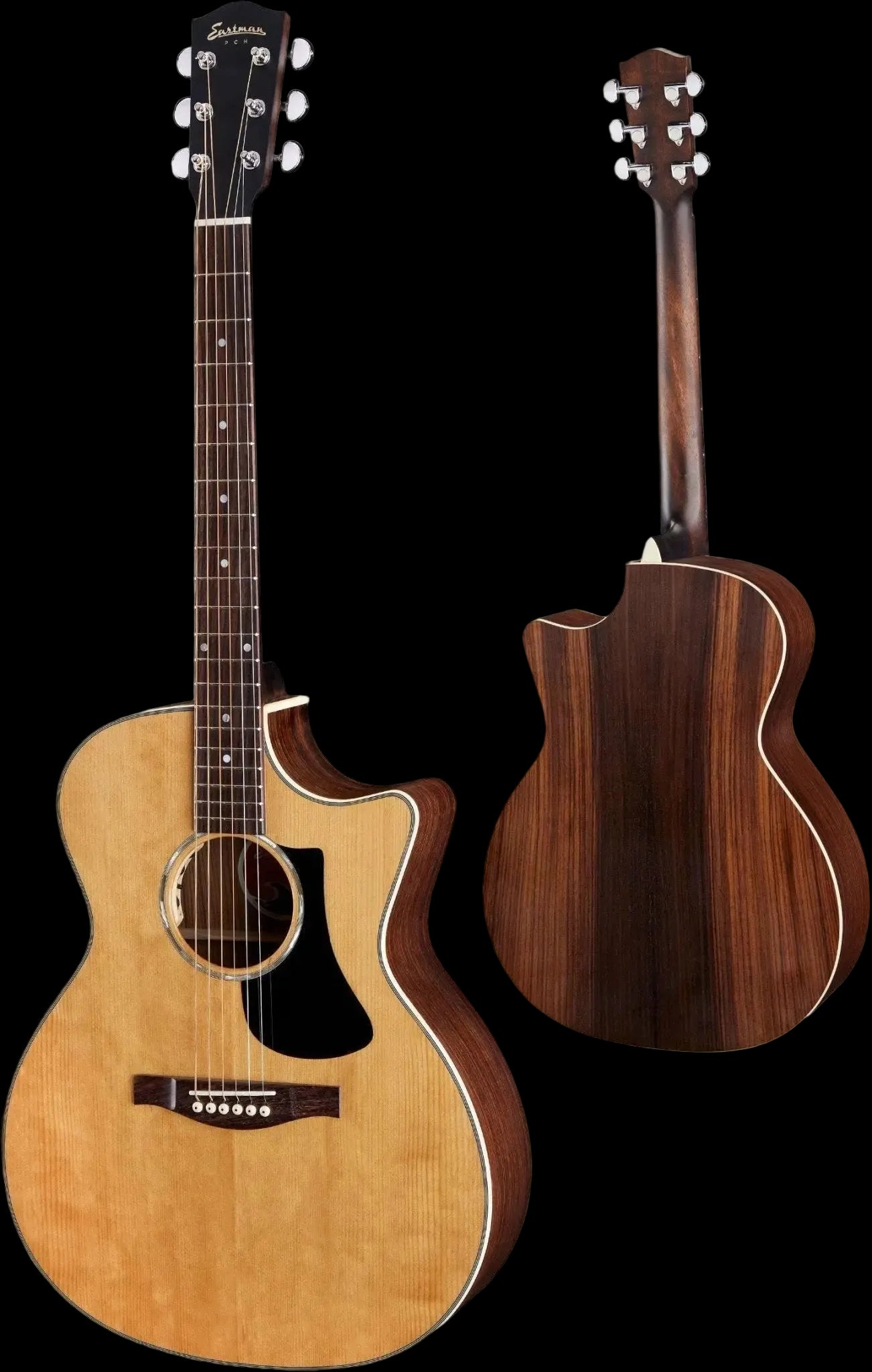 Eastman PCH2 GACE Rosewood, natural, Acoustic guitar (Price inc. Custom Pro Setup Package) - Richards Guitars Of Stratford Upon Avon