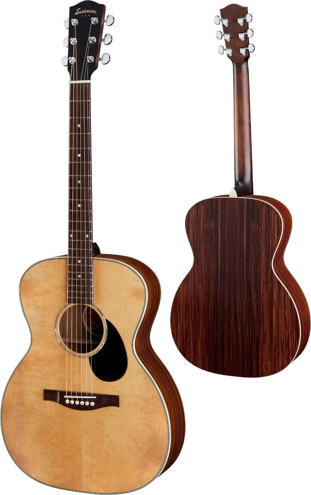 Eastman PCH2 - OM, Natural, Acoustic Guitar (Price inc. Custom Pro Setup Package) - Richards Guitars Of Stratford Upon Avon