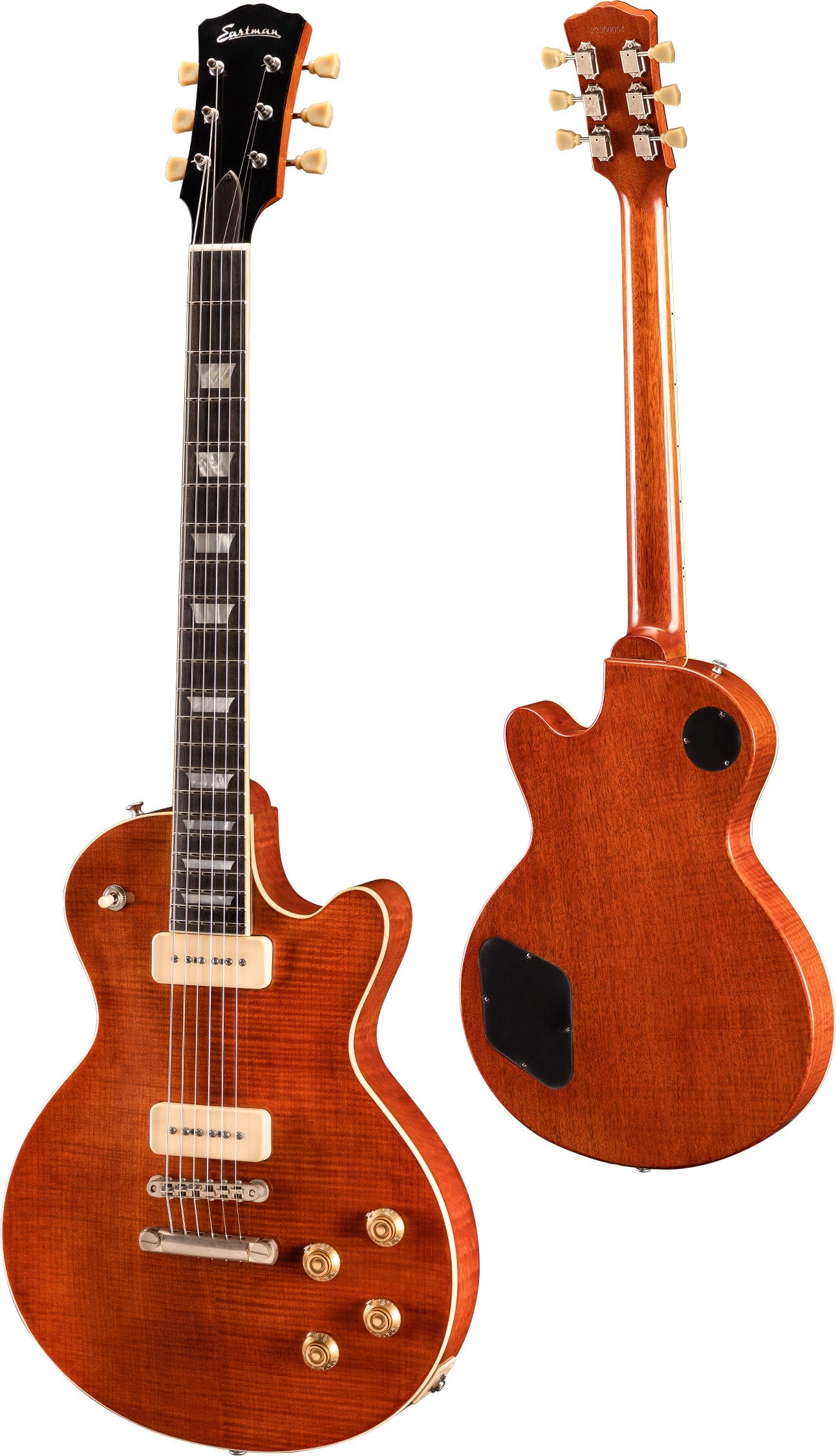 Eastman SB56/TV-AMB Truetone Vintage Amber Finish, Electric Guitar for sale at Richards Guitars.
