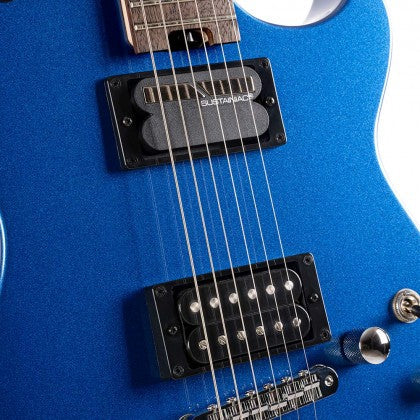 Manson Meta Series MBM-2H-Sustaniac Blue Bell, Electric Guitar for sale at Richards Guitars.