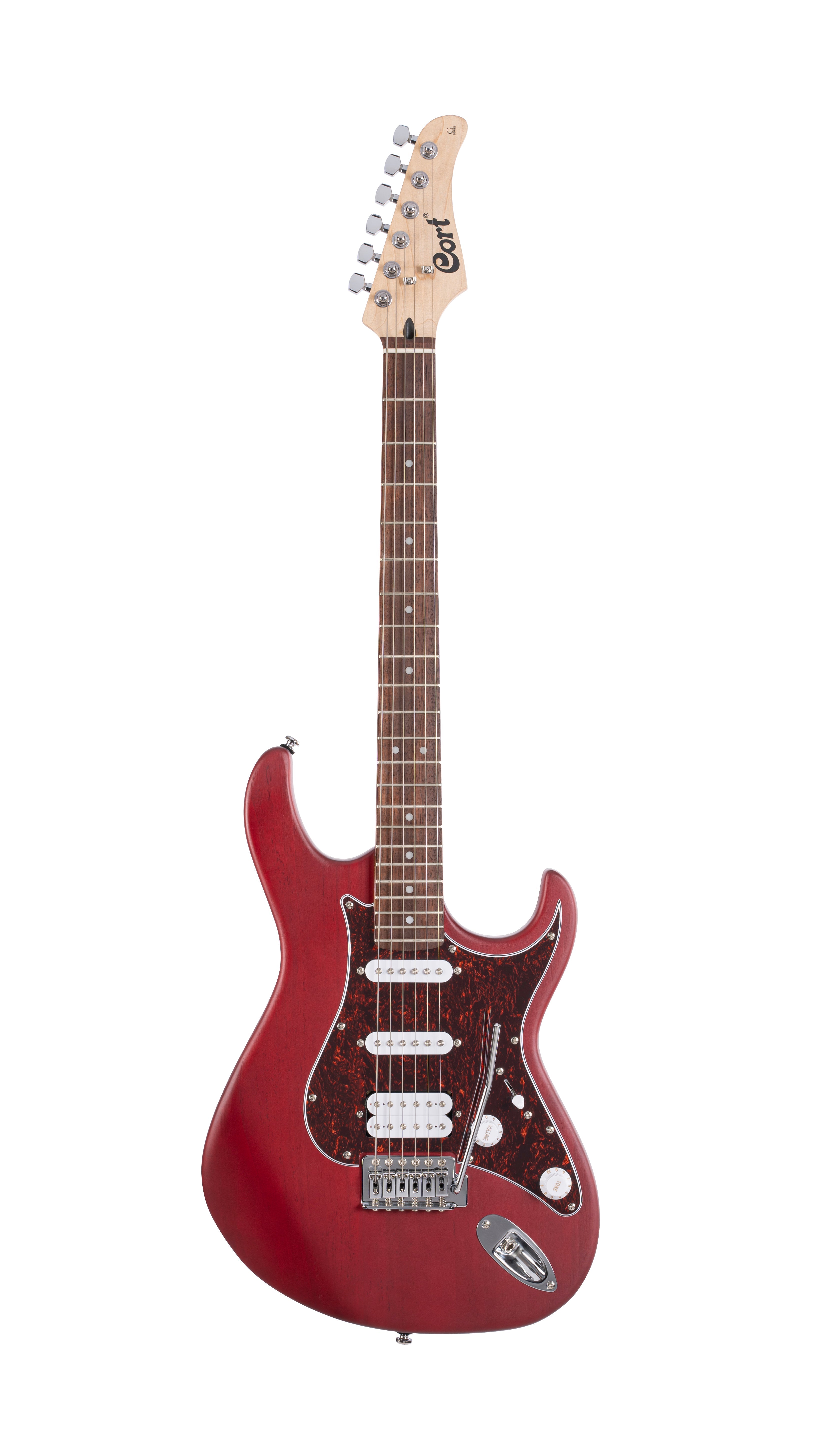 Cort G110 Open Pore Black Cherry, Electric Guitar for sale at Richards Guitars.