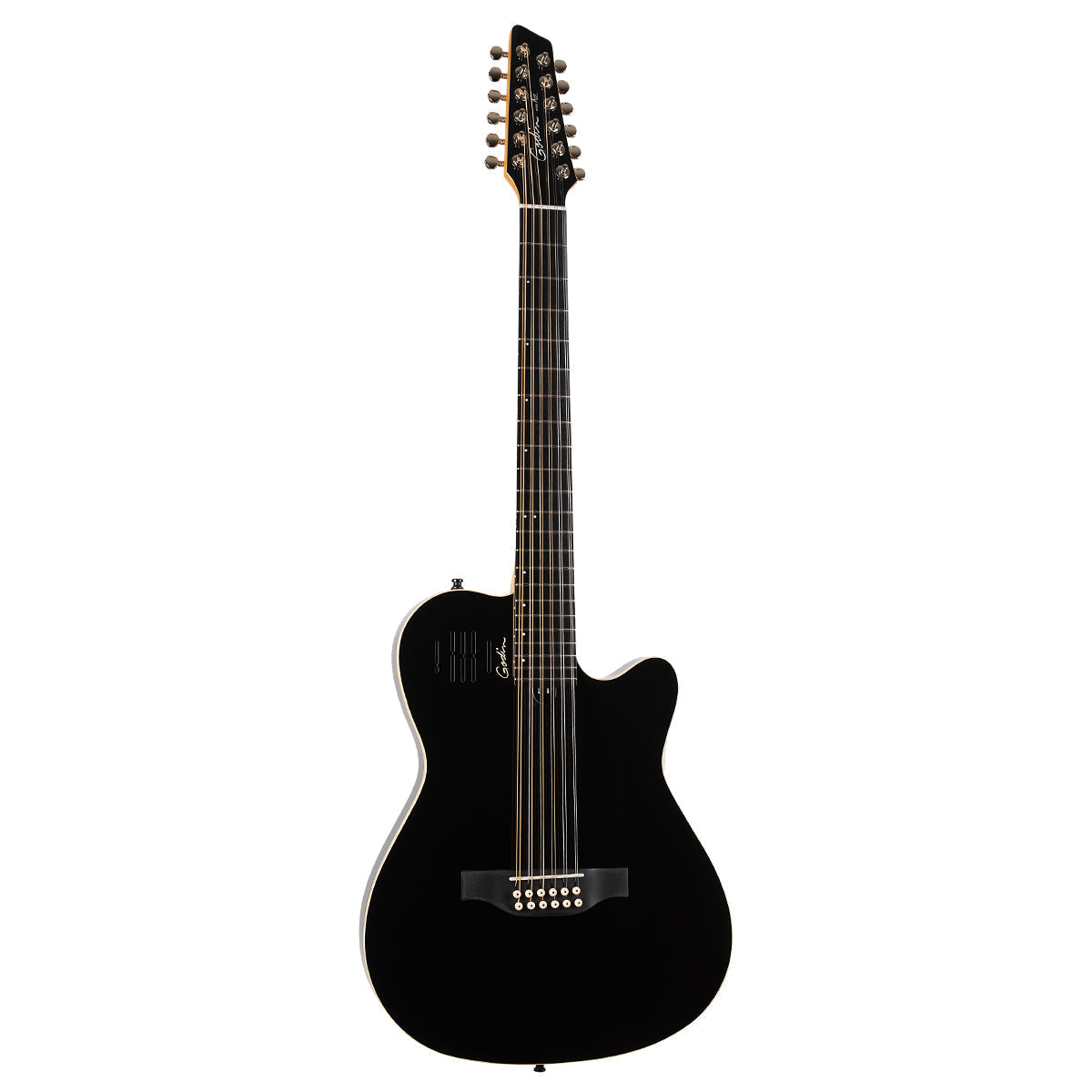 Godin A12 12 String Electric Guitar ~ Black HG, Electric Guitar for sale at Richards Guitars.