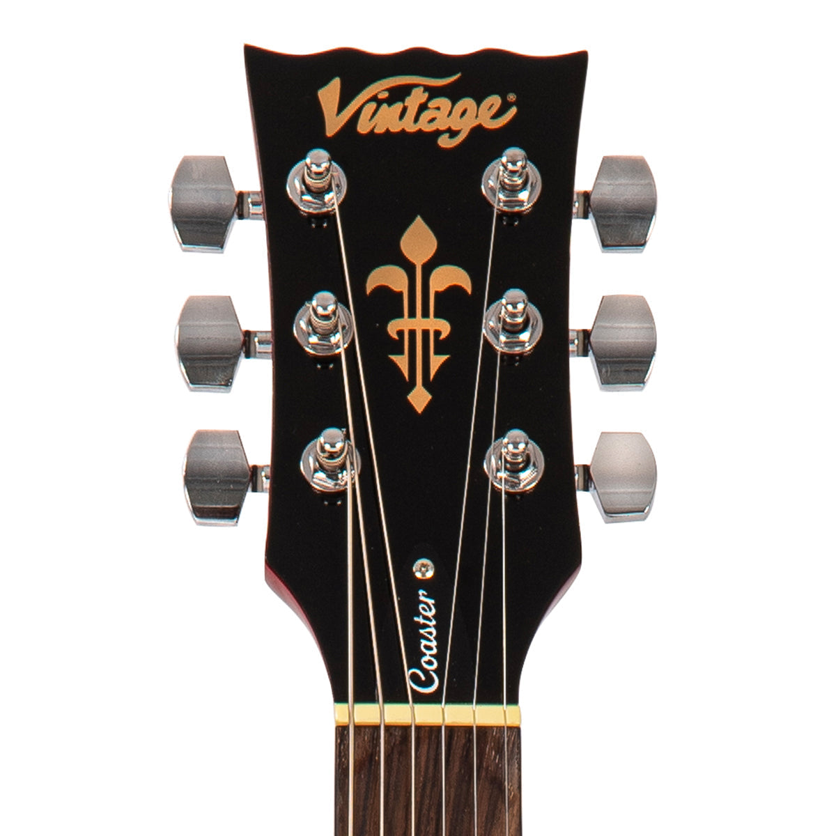 Vintage V10 Coaster Series Electric Guitar ~ Cherry Sunburst, Electric Guitar for sale at Richards Guitars.