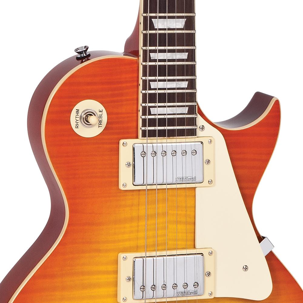 Vintage V100 ReIssued Electric Guitar ~ Honeyburst, Electric Guitar for sale at Richards Guitars.