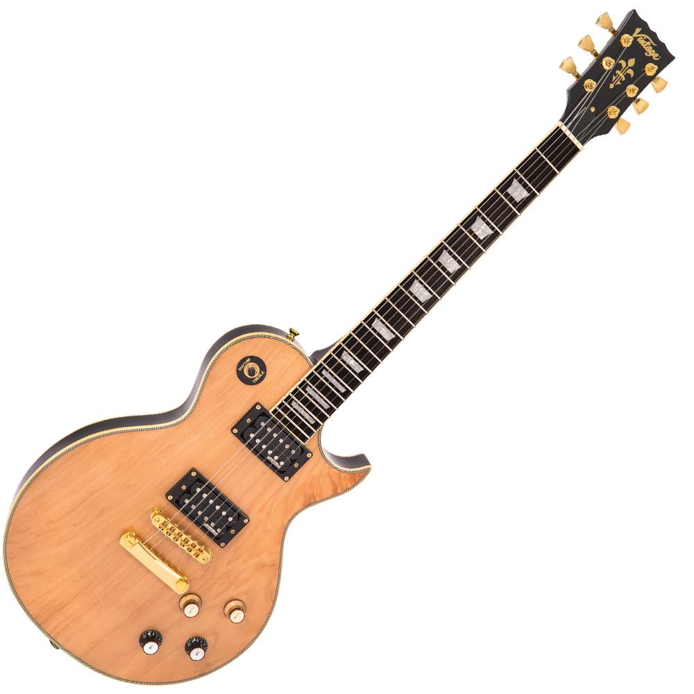 Vintage V100M ReIssued Electric Guitar ~ Natural Maple Gloss, Electric Guitar for sale at Richards Guitars.