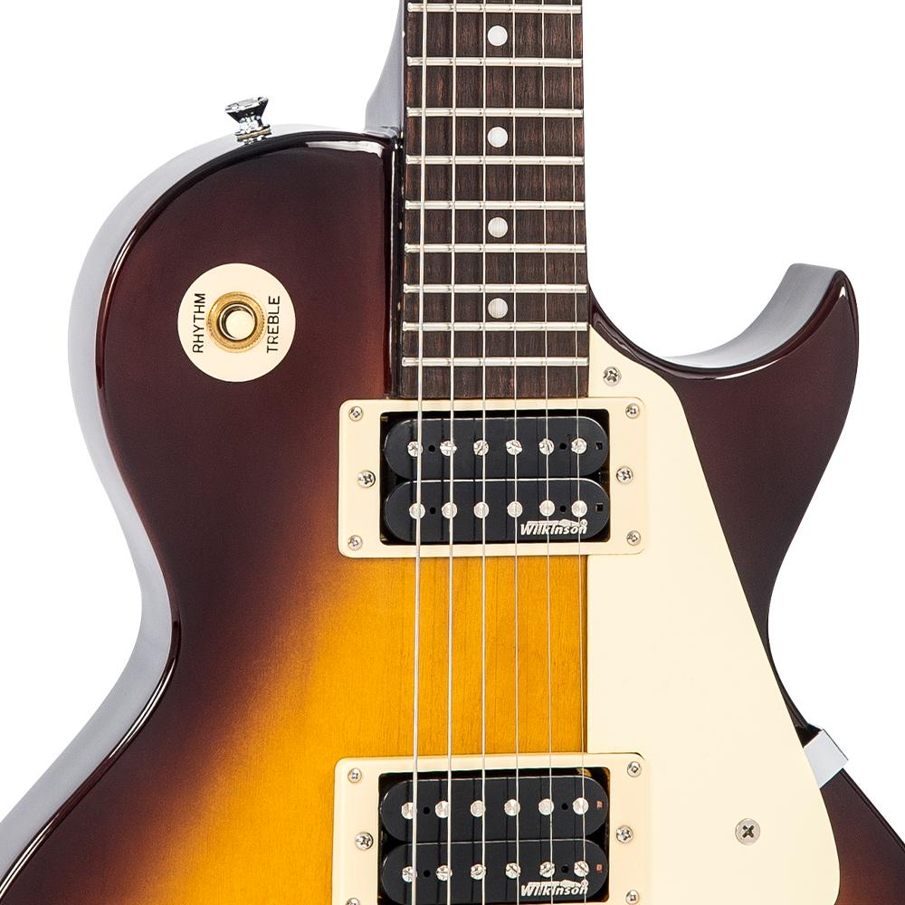Vintage V100NB ReIssued Electric Guitar ~ Unbound Tobacco Sunburst, Electric Guitar for sale at Richards Guitars.