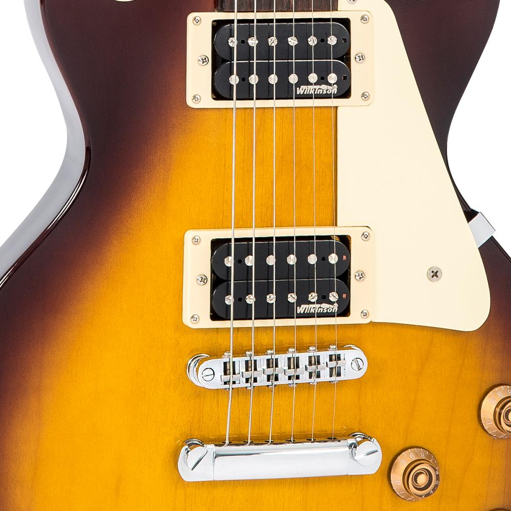 Vintage V100NB ReIssued Electric Guitar ~ Unbound Tobacco Sunburst, Electric Guitar for sale at Richards Guitars.