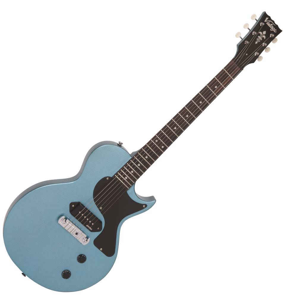 Vintage V120 ReIssued Electric Guitar ~ Gun Hill Blue, Electric Guitar for sale at Richards Guitars.