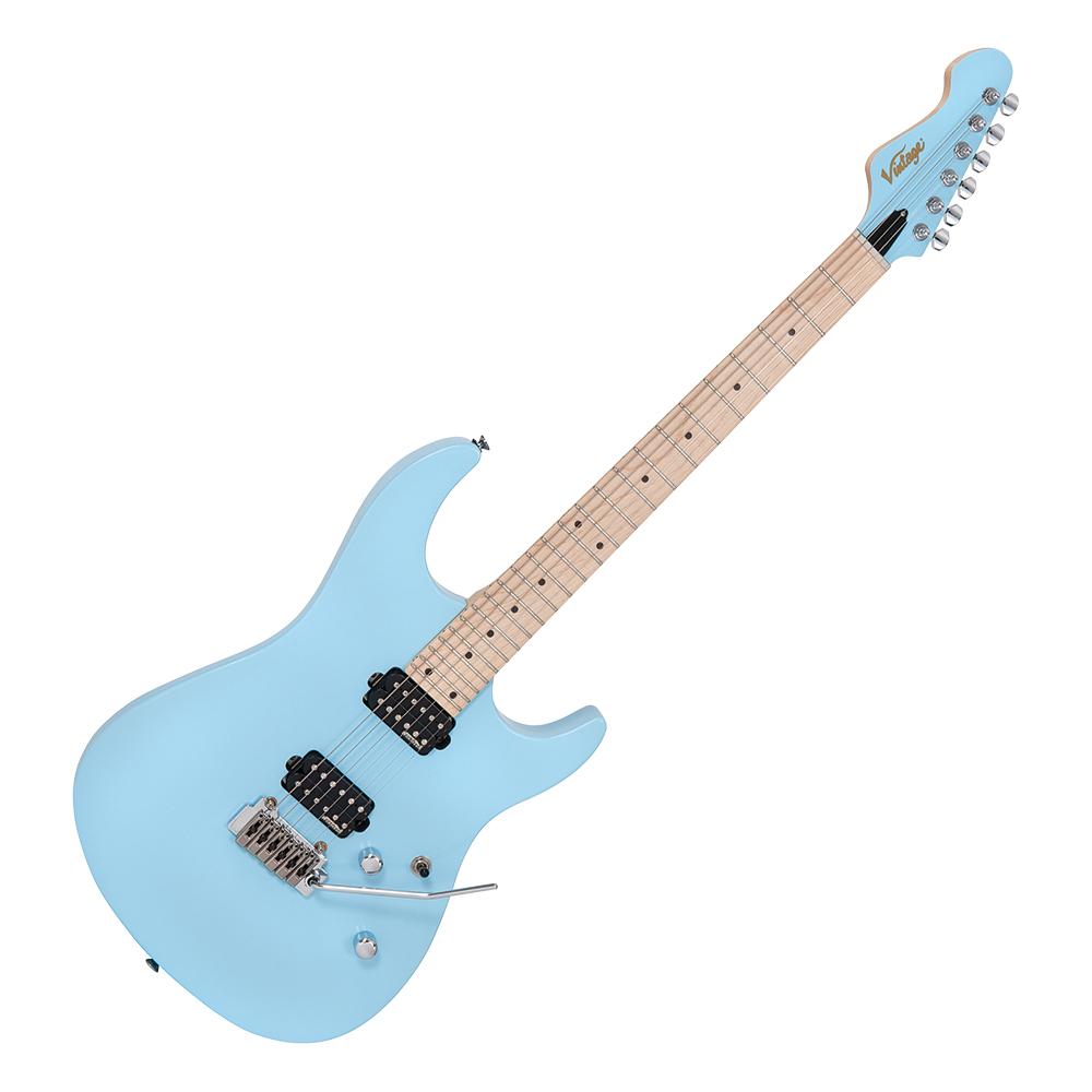 Vintage V6M24 ReIssued Electric Guitar ~ Laguna Blue, Electric Guitar for sale at Richards Guitars.