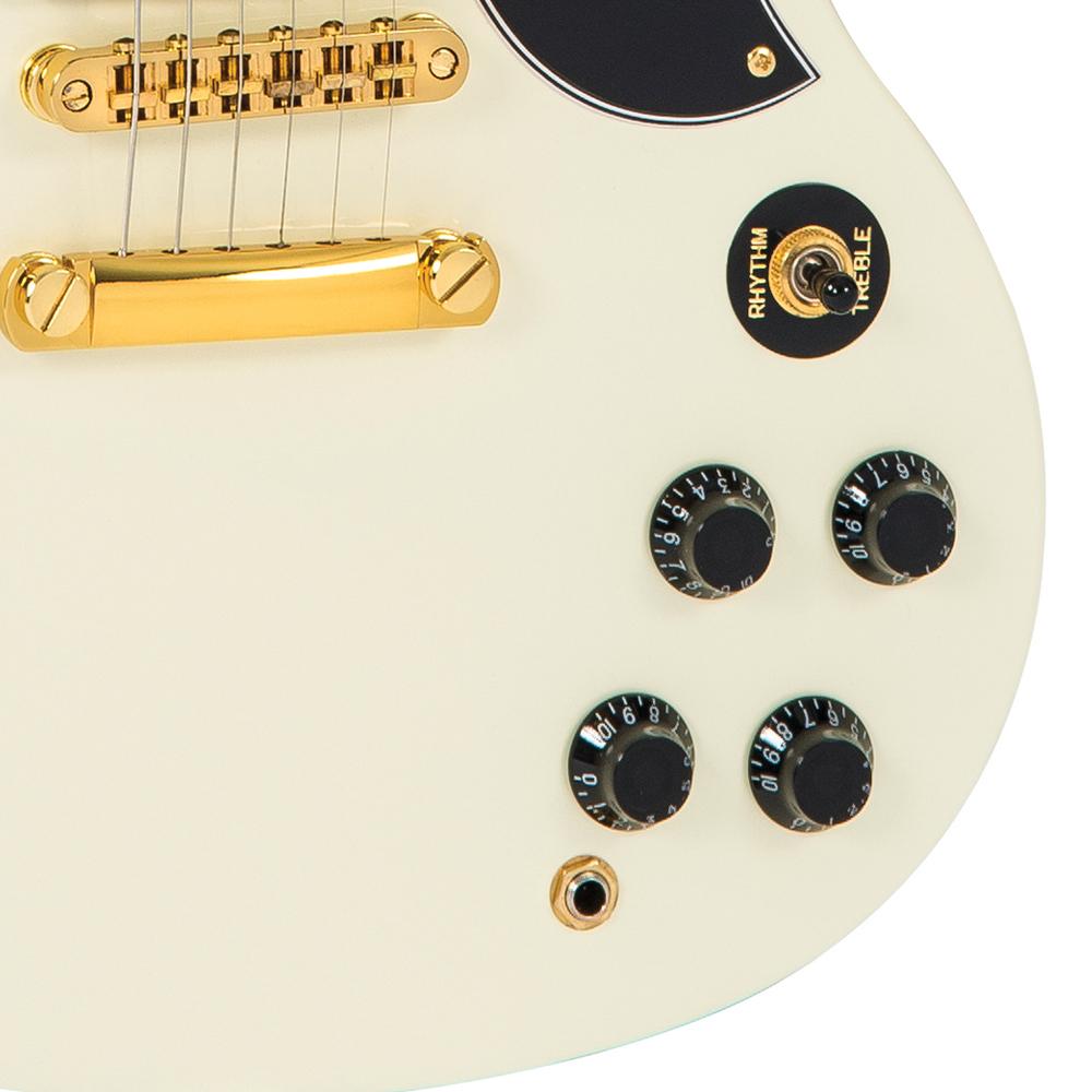 Vintage VS63 ReIssued Electric Guitar ~ Vintage White, Electric Guitar for sale at Richards Guitars.