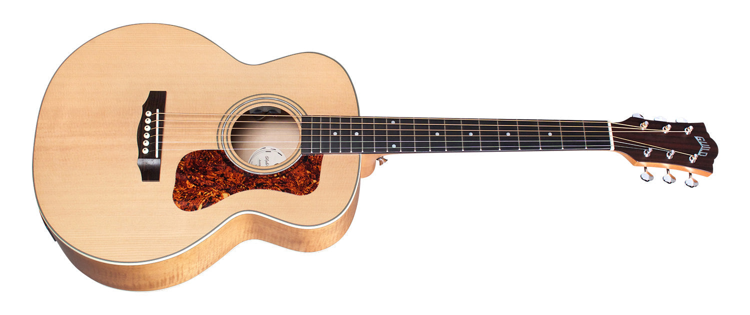 Guild  JUMBO JUNIOR FLAMED MAPLE, Electro Acoustic Bass for sale at Richards Guitars.