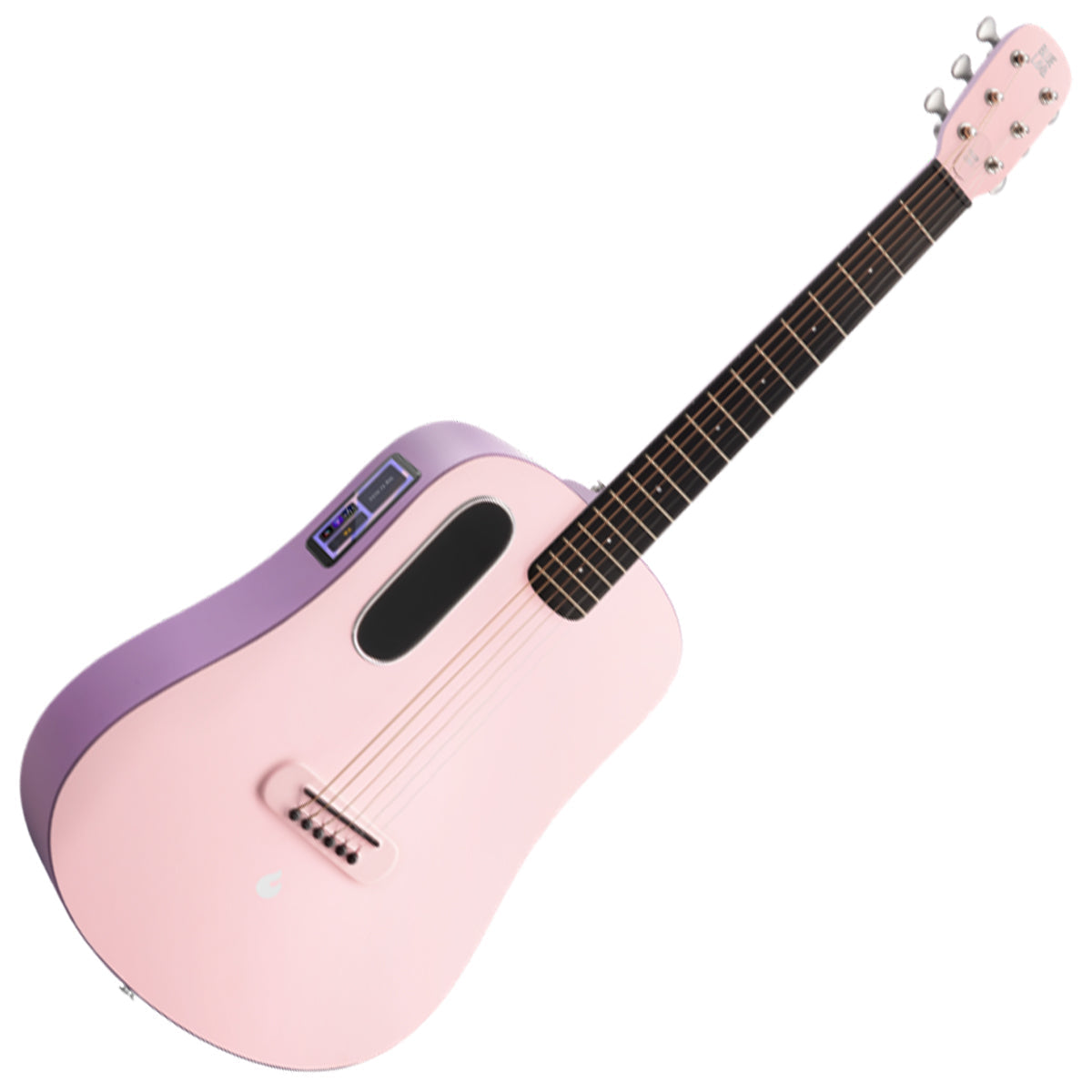 BLUE LAVA TOUCH with Airflow Bag ~ Coral Pink / Lavender, Acoustic Guitar for sale at Richards Guitars.