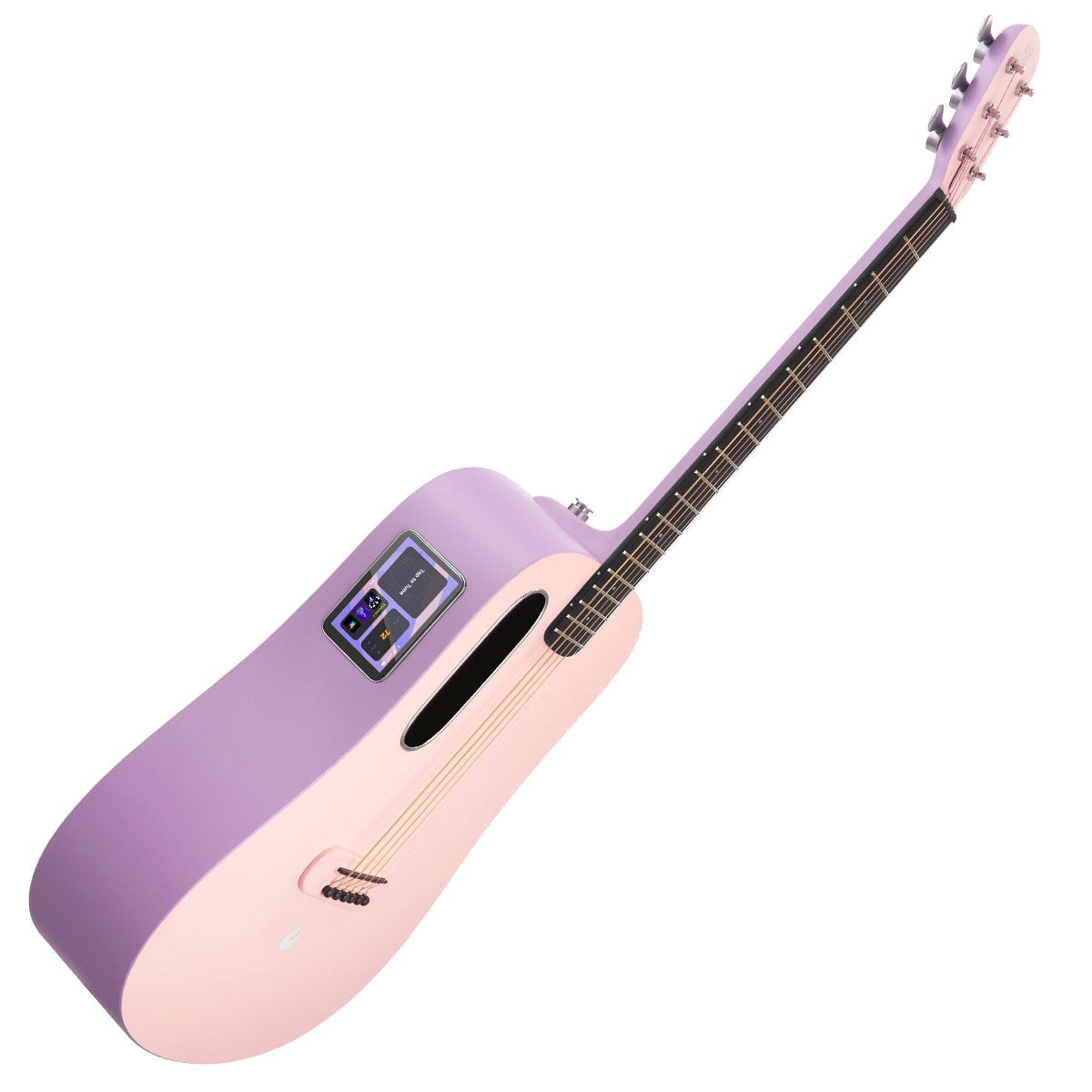BLUE LAVA TOUCH with Airflow Bag ~ Coral Pink / Lavender, Acoustic Guitar for sale at Richards Guitars.