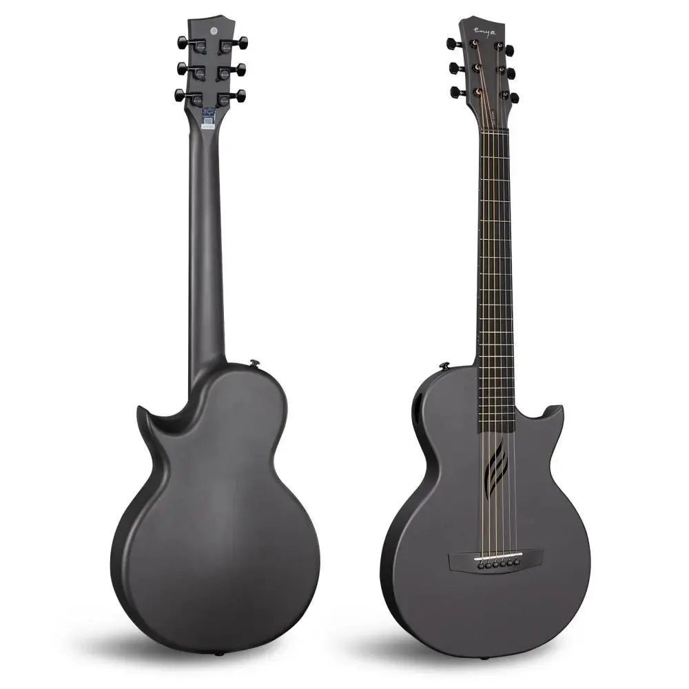 Enya Nova GO SP1 - BK Black Nova Go Carbo fibre electro guitar with Bluetooth - Richards Guitars Of Stratford Upon Avon