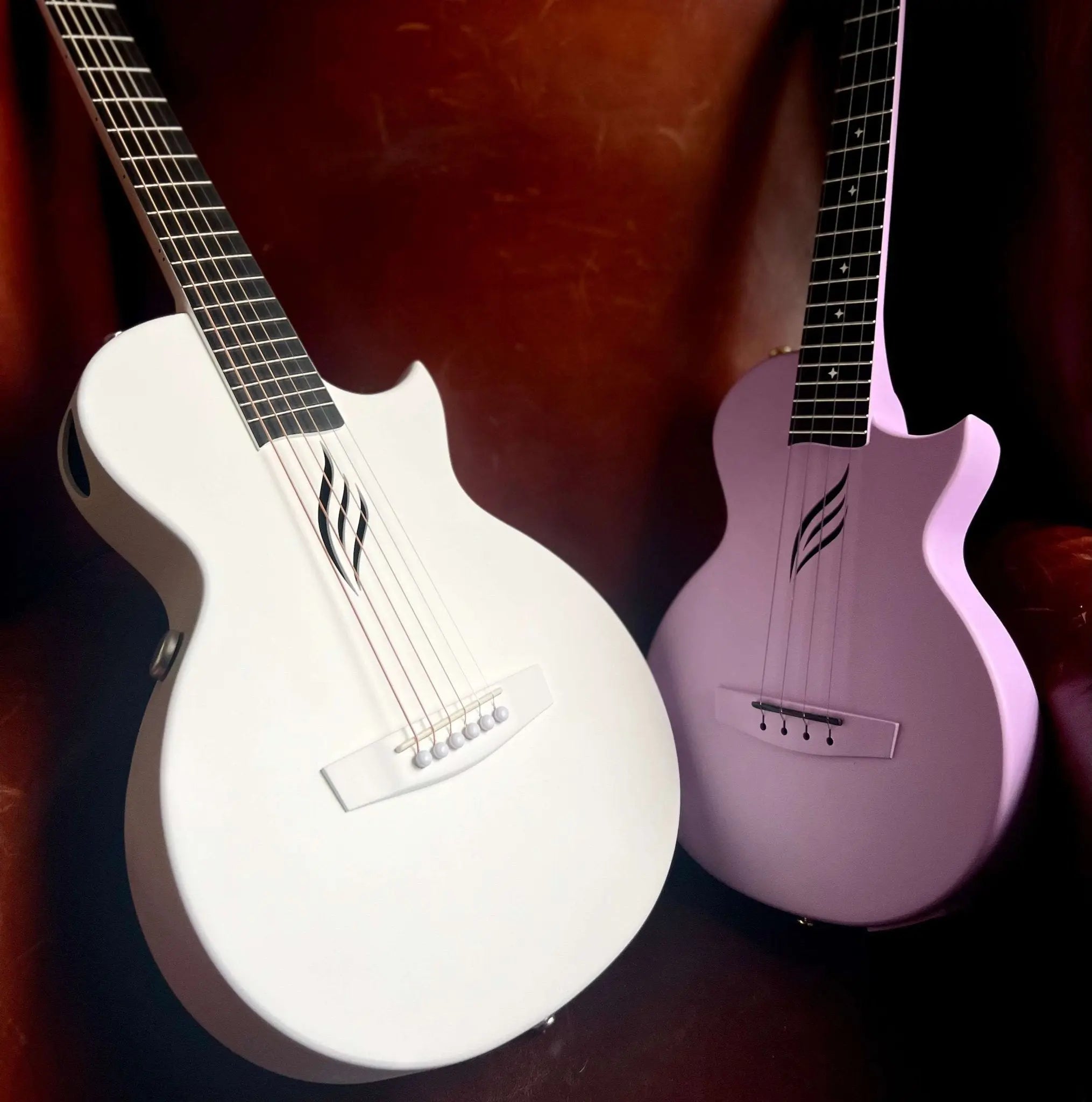 Enya Nova GO SP1 - WH White Nova Go Carbo fibre electro guitar with Bluetooth - Richards Guitars Of Stratford Upon Avon